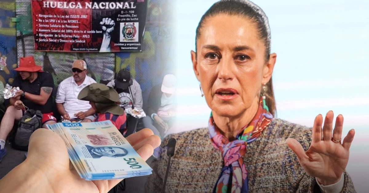 ¿Sheinbaum descontará la quincena a maestros por paro y plantón en el Zócalo? Esto reveló la presidenta