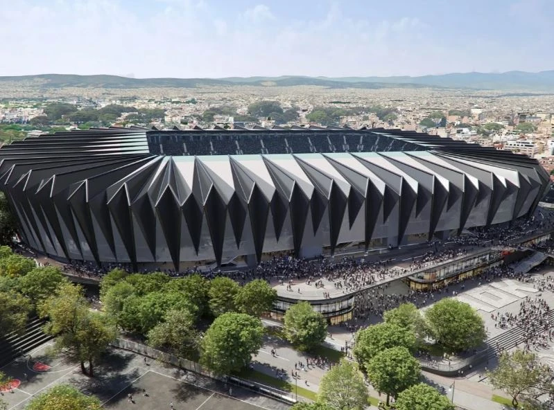 Euro giants who beat Arsenal unveil new stadium plans with huge 'fan wall'
