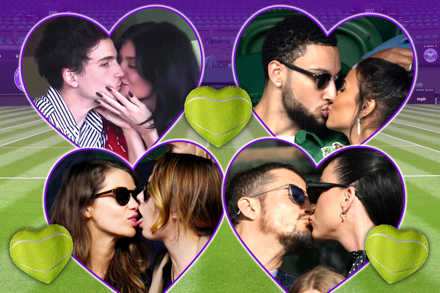 Wimbledon’s steamiest celebrity snogs as the stars pack on the PDA