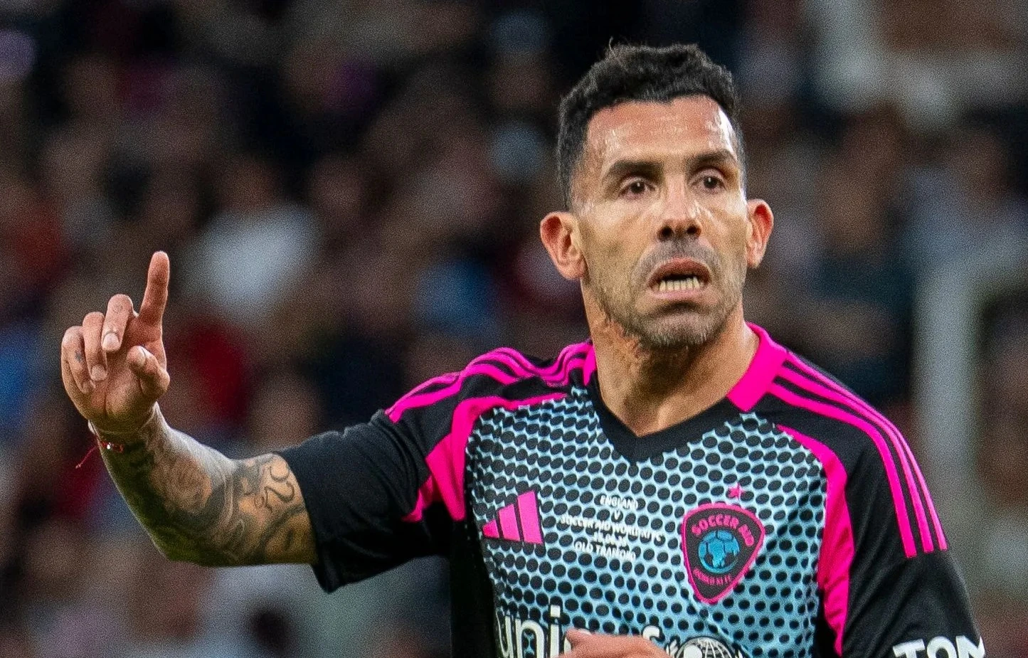 Man Utd fans furious at what Tevez did after scoring in Soccer Aid