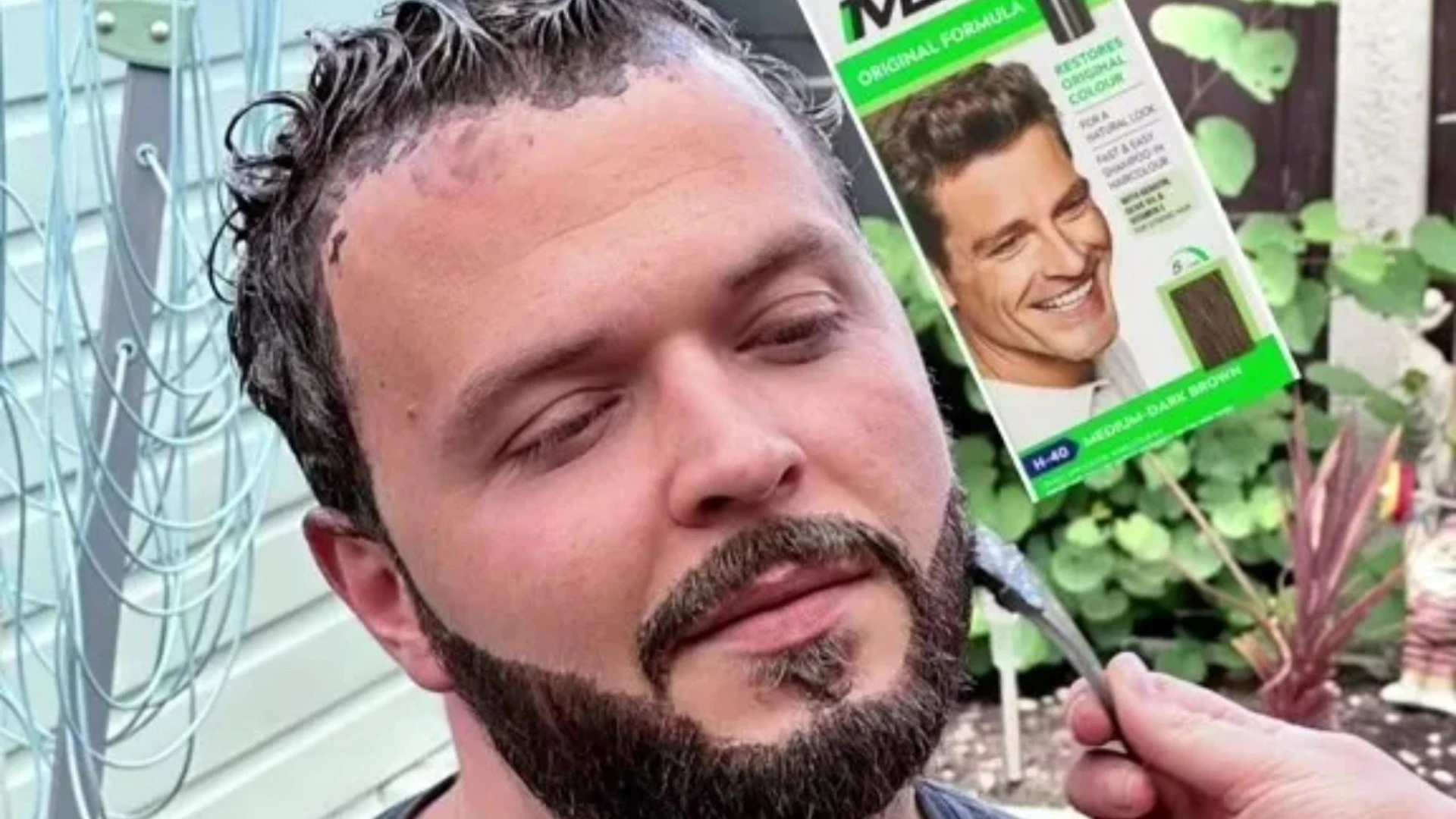 My fiancé hates his greys so decided to try Just for Men - it was a total fail