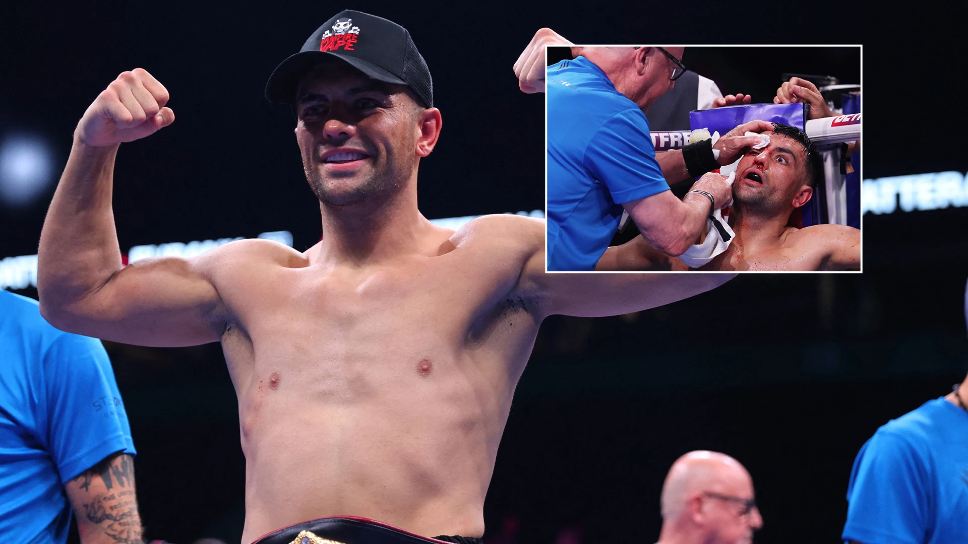 Jack Catterall beats Harlem Eubank as fight called off after HORROR cuts
