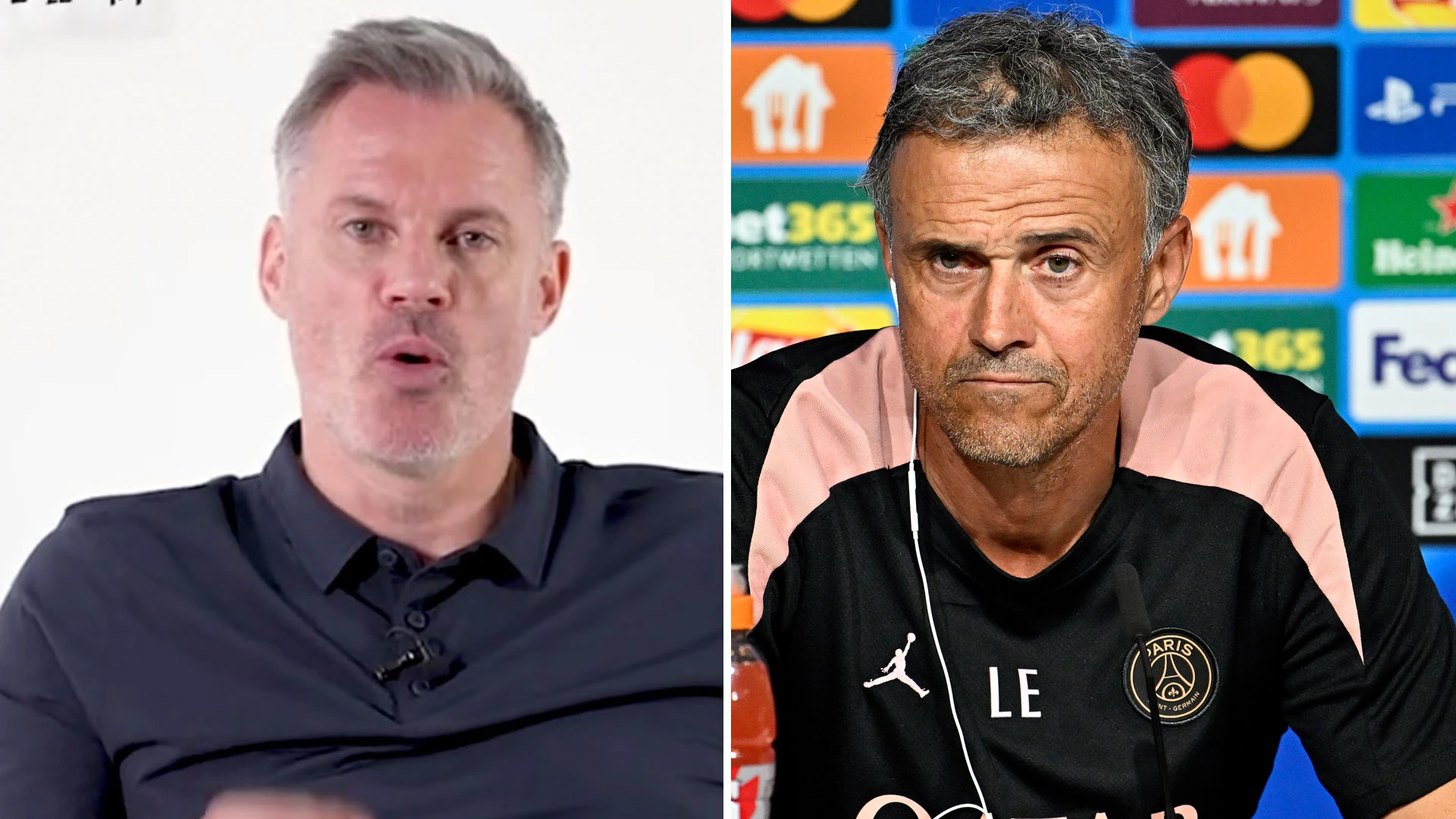 Jamie Carragher reveals why PSG's Luis Enrique is refusing to speak to him