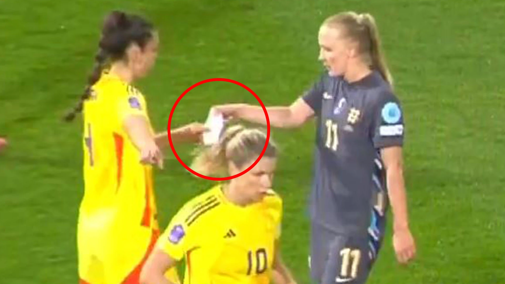 Cheeky moment England star steals opposition's tactics instructions on pitch
