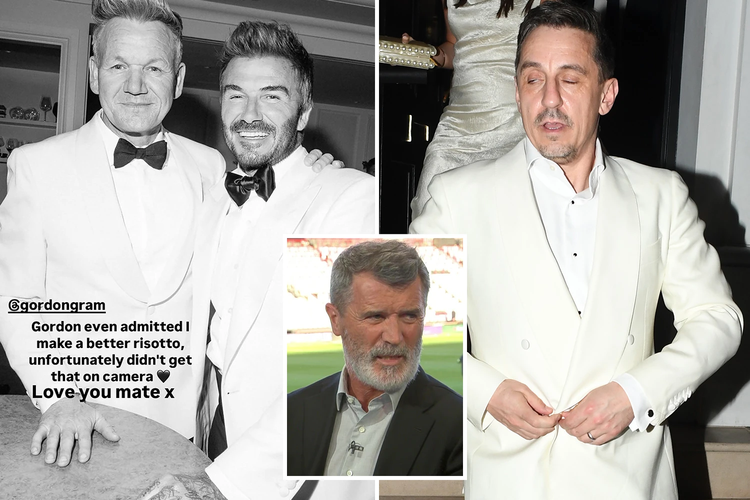 Roy Keane takes cheeky dig at David Beckham over 50th birthday snub