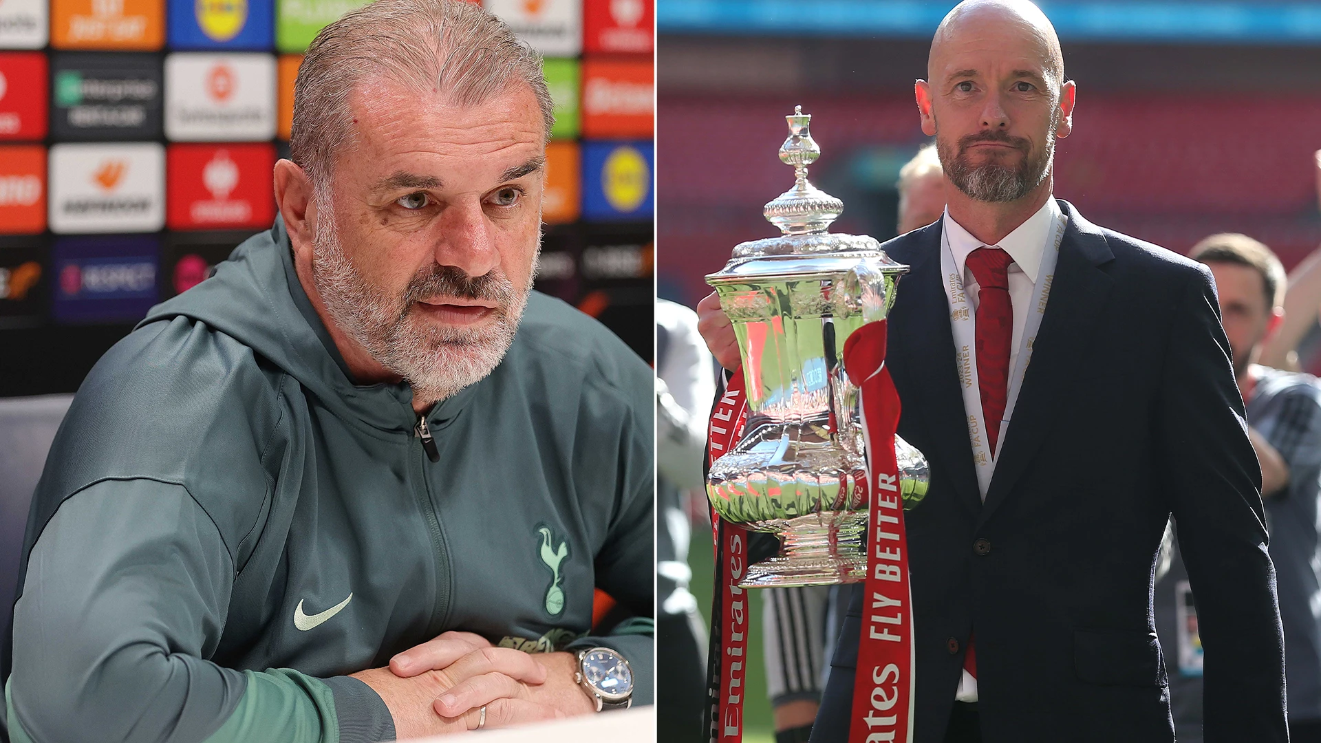 Postecoglou says a Spurs Europa win would outshine Ten Hag's FA Cup triumph