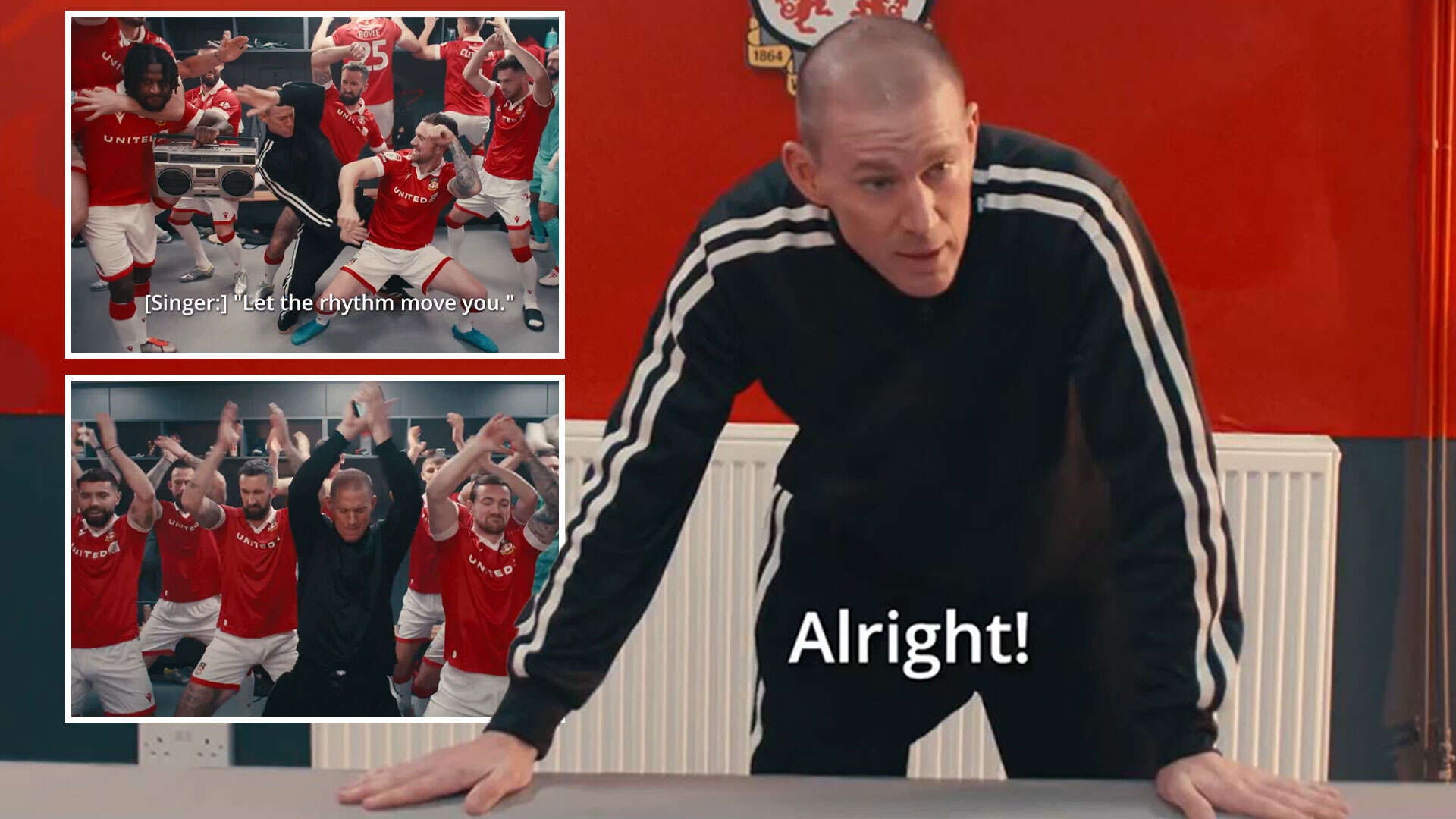 Wrexham stars get raunchy dance lesson from Channing Tatum in Super Bowl advert