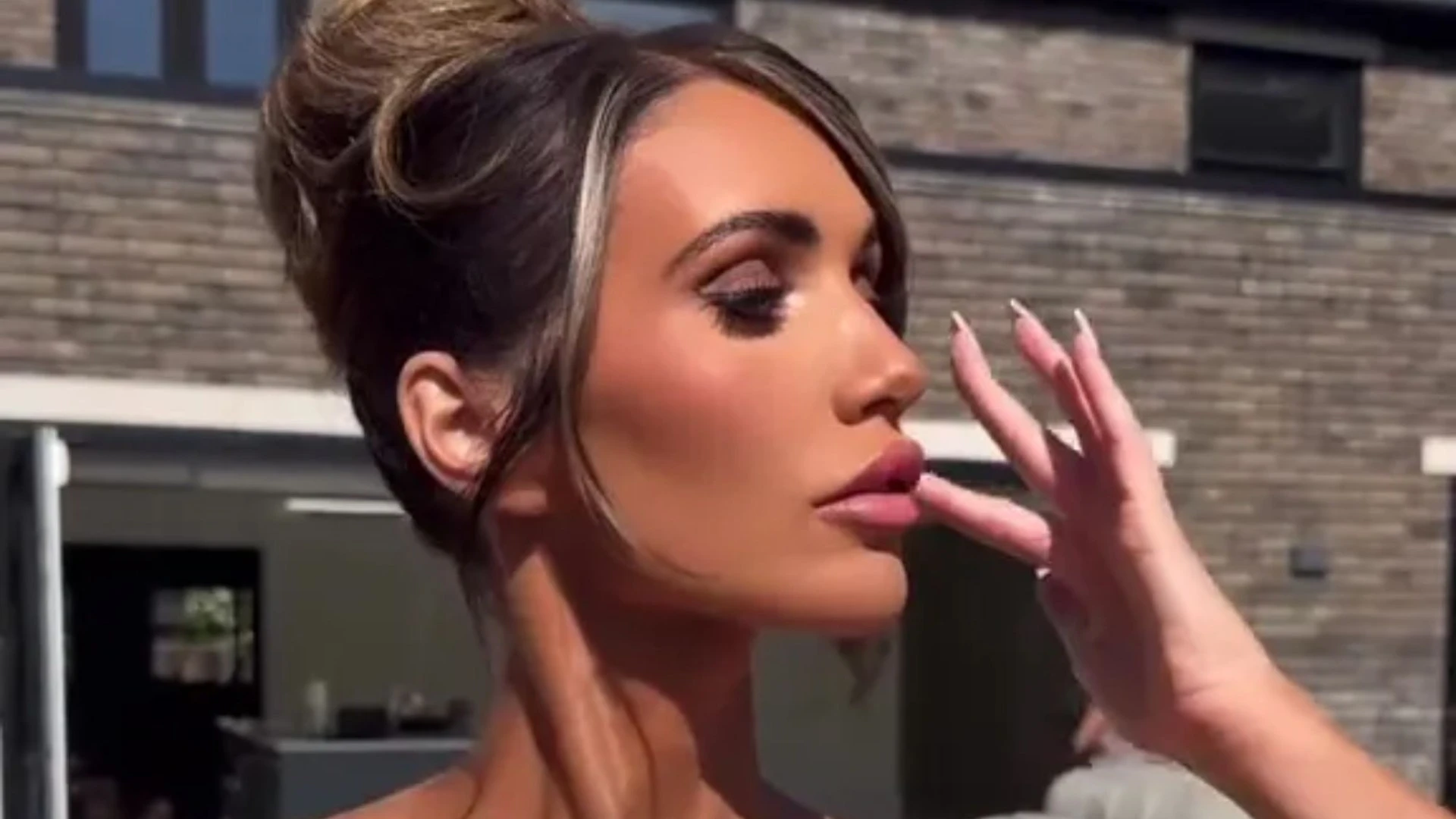 Amy Childs sparks concern after sharing snaps of construction work on new pool