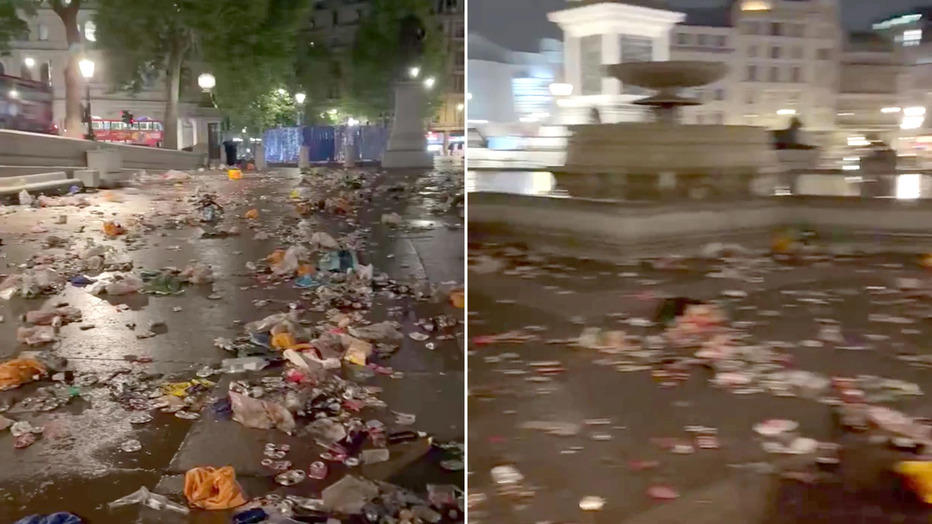Sunderland fans blasted for state of Trafalgar Square after party