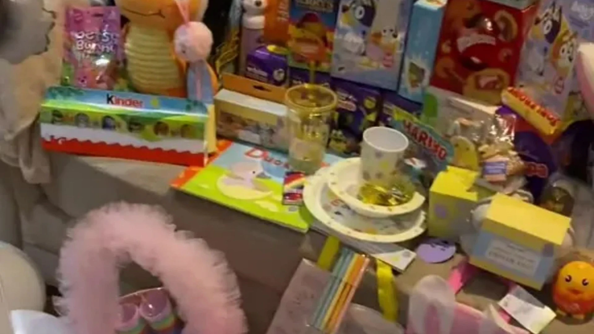 I got my kid a huge pile of Easter gifts... trolls say 'it's not Xmas'