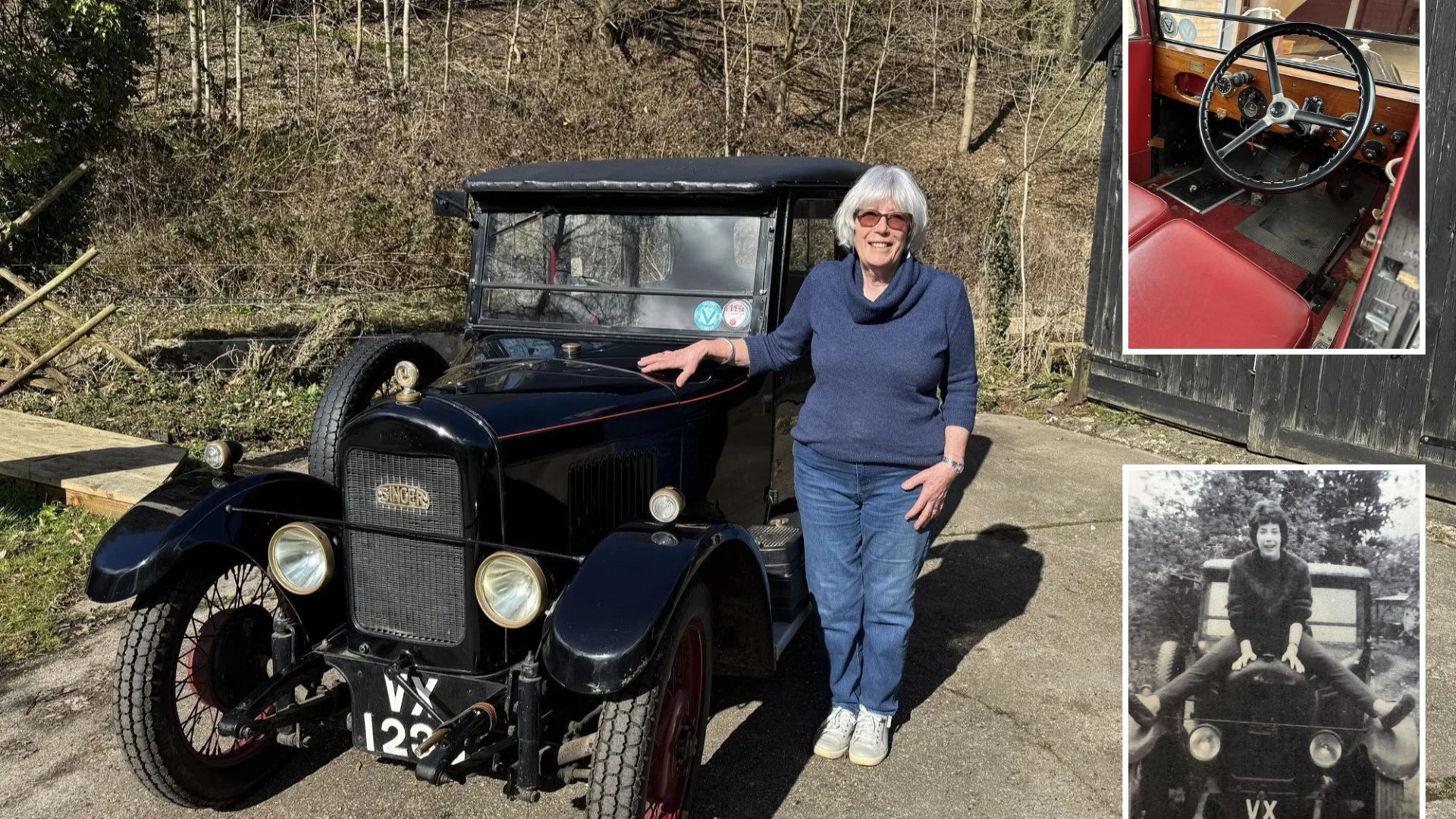 I rescued abandoned 1929 Singer car I had learned to drive in 65 years ago