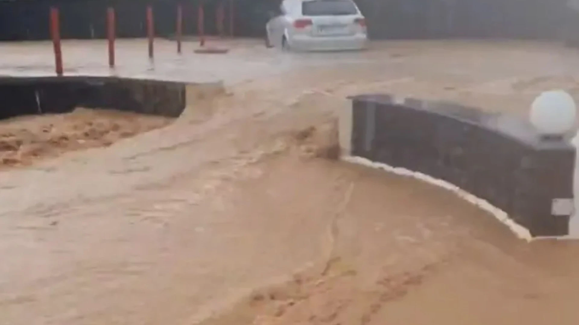 Staggering vids show Brit hols hotspot SWAMPED by floods in two hour deluge