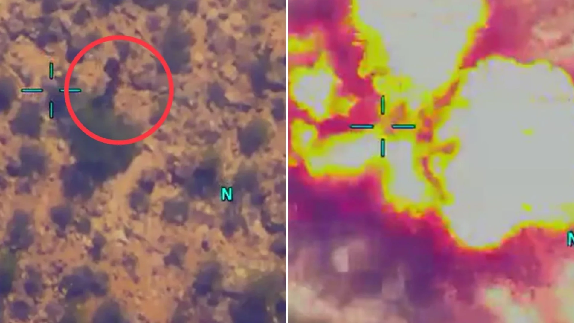 Trump's chilling threat to Houthis as he shares deadly explosion video