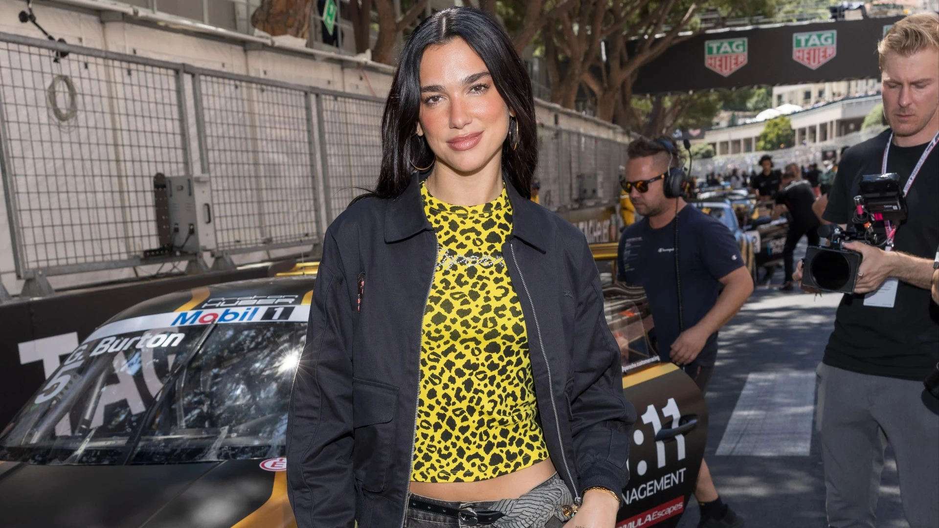 Dua Lipa wows in leopard print top as she leads celebs at Monaco Grand Prix