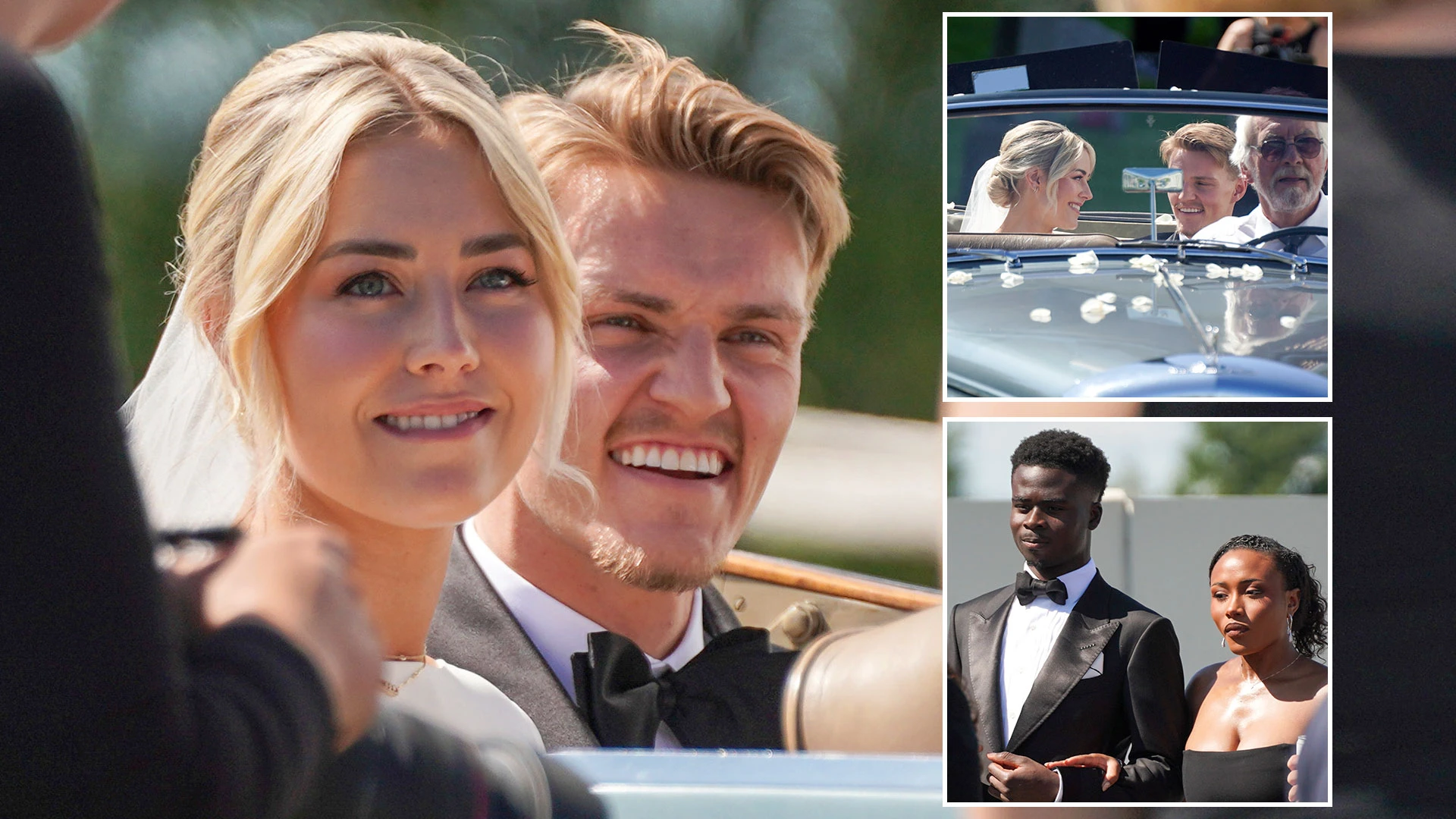 Odegaard marries partner with Arsenal pal Saka and girlfriend among guests