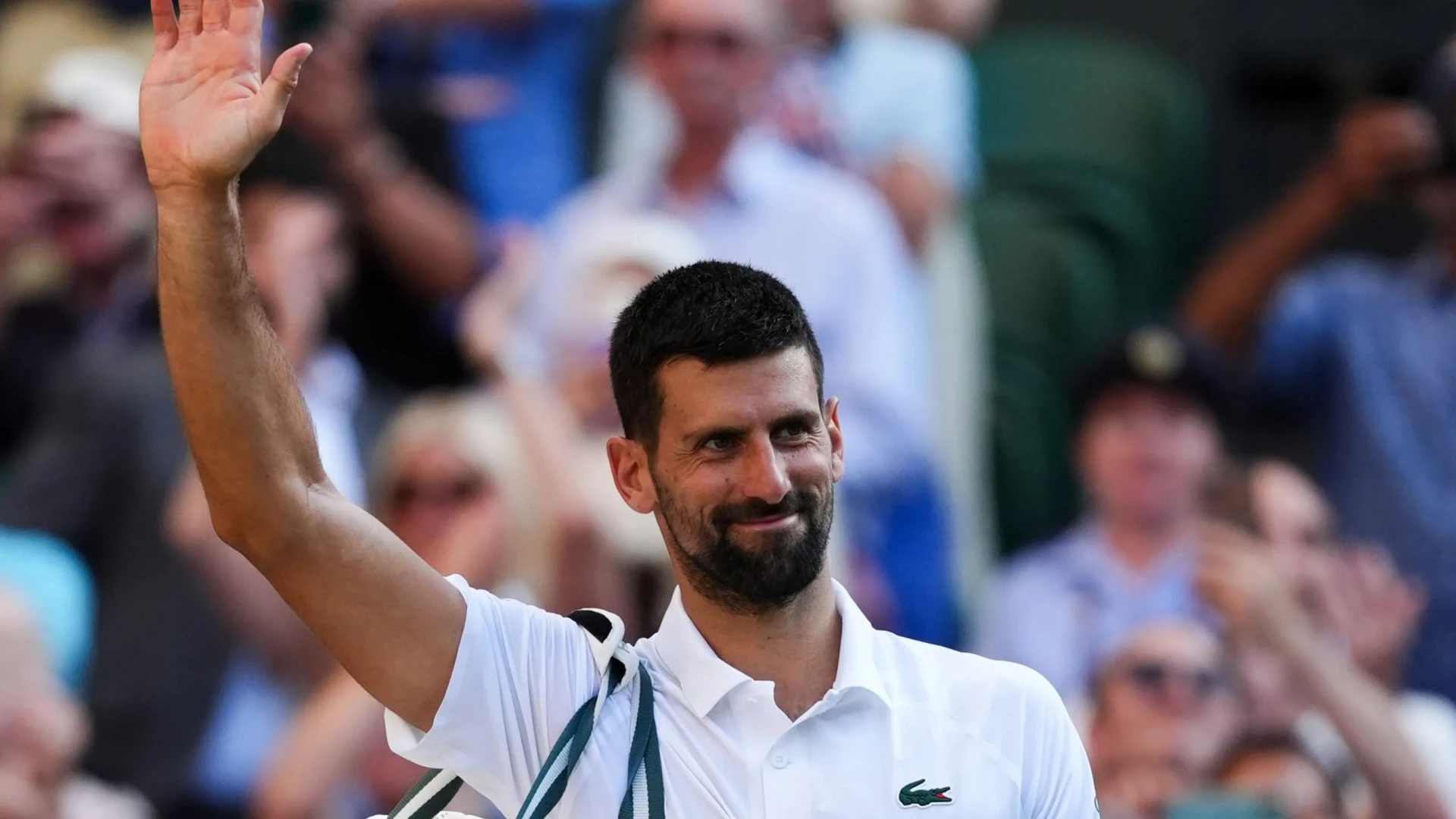Djokovic waves goodbye to crowd as commentator says 'it's time for new guard'