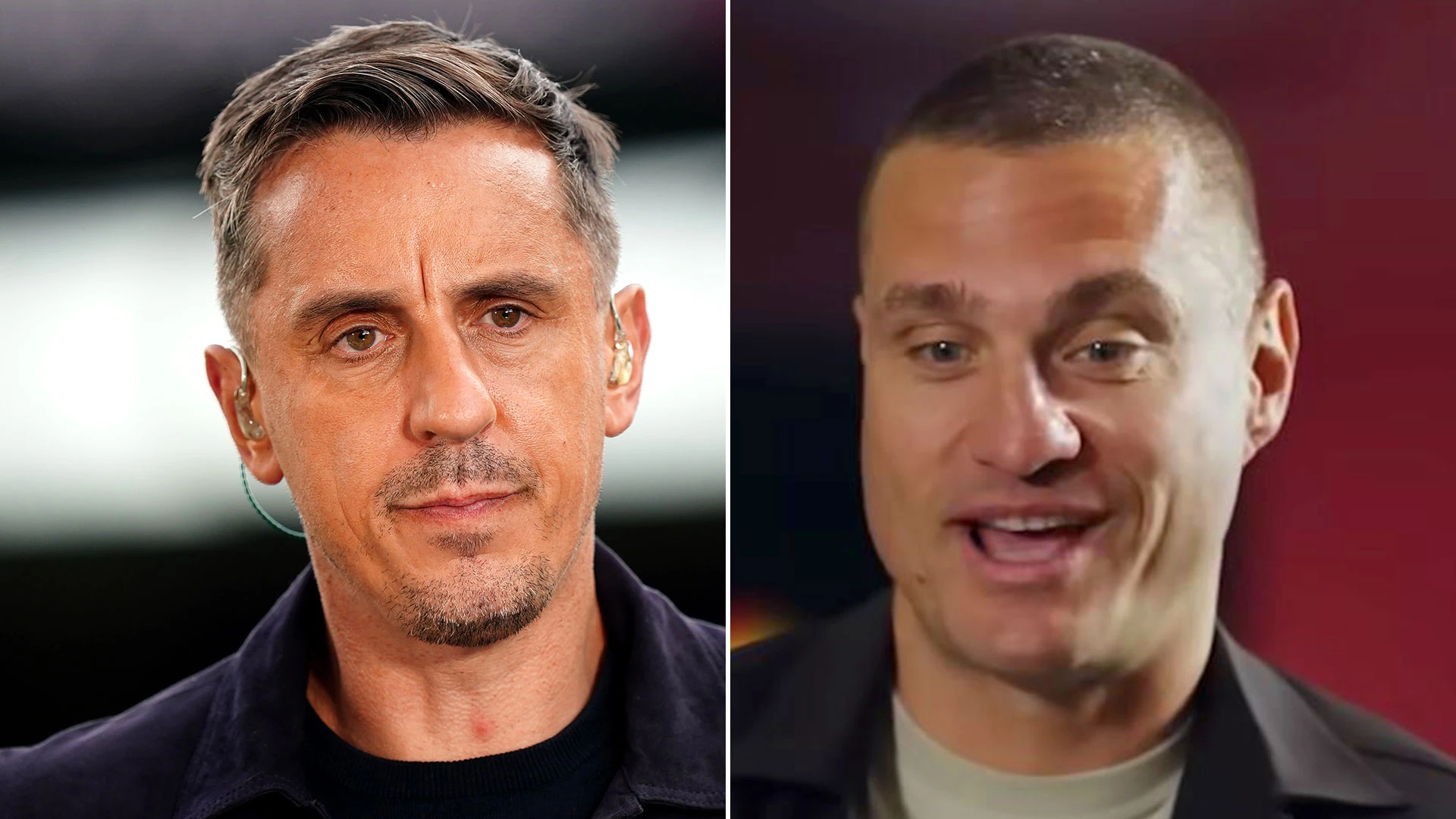 Vidic gave Gary Neville same four-word message every morning at Man Utd