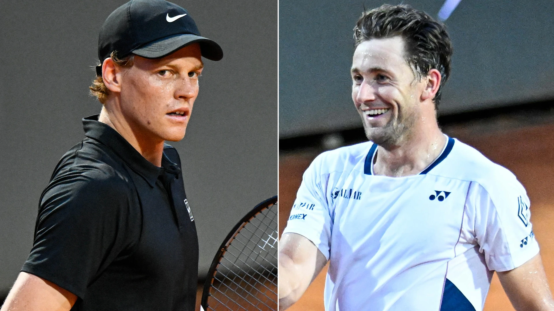 Three-time Grand Slam finalist says hammering by Jannik Sinner 'almost fun'