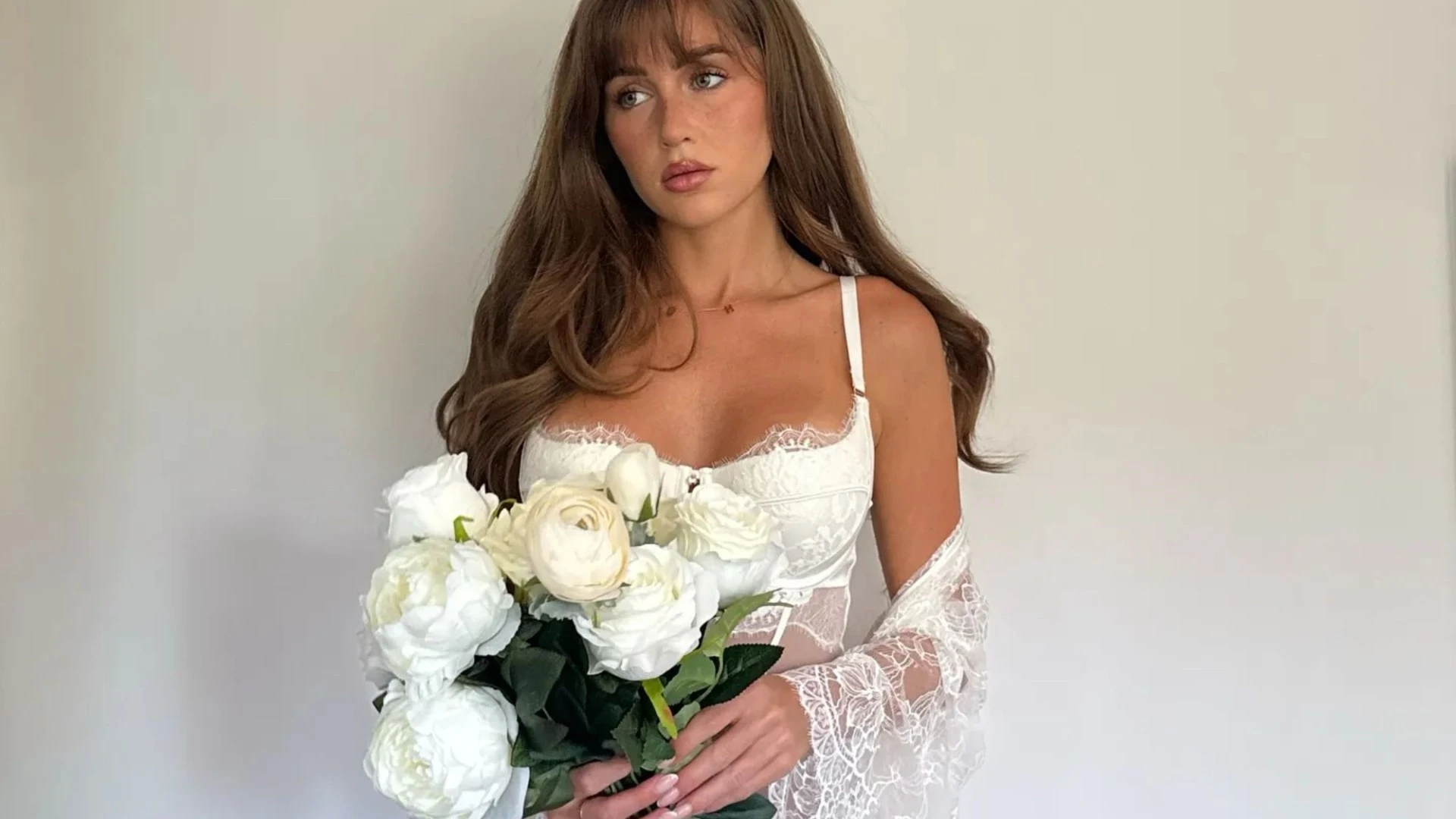 Love Island's Georgia Steel strips to sheer lingerie for sizzling shoot