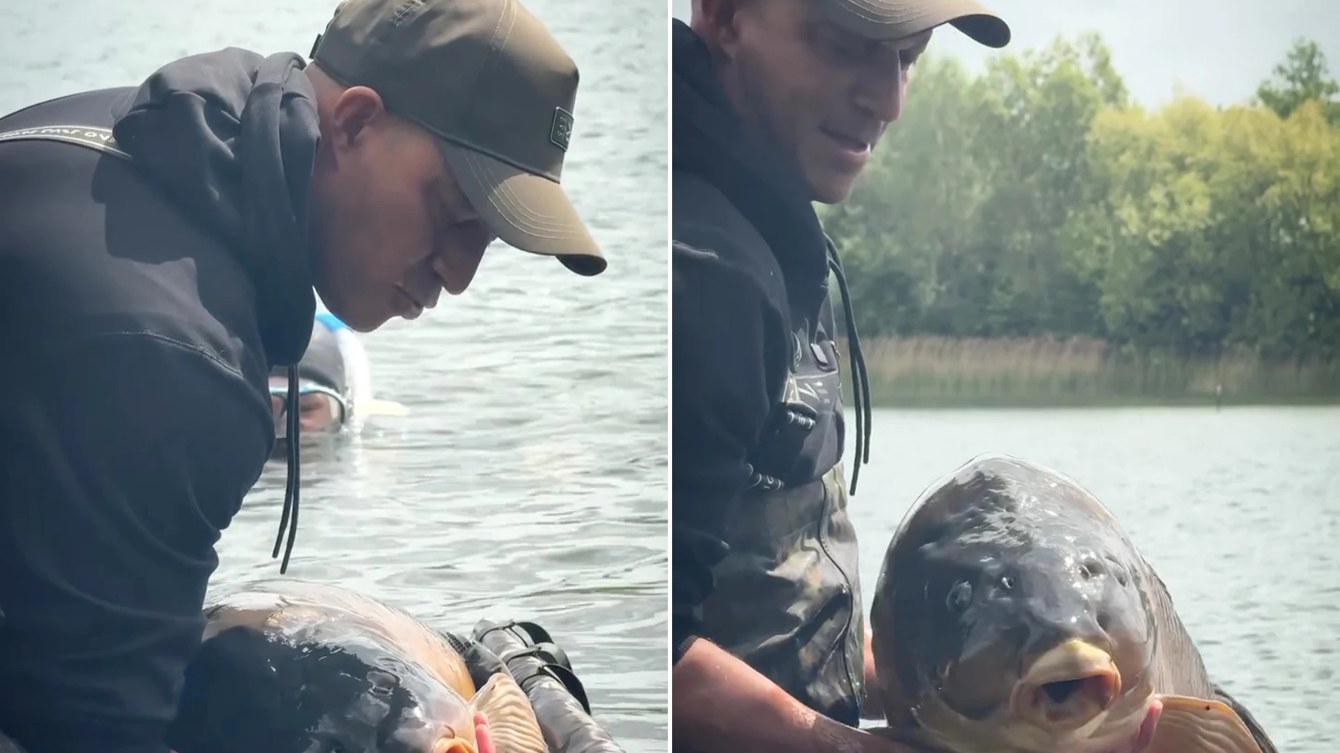 Ex-England ace beats fishing record with carp that hadn't been caught for a year
