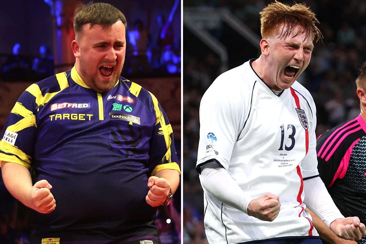 Littler wants to play football in Soccer Aid... but fears he could break his arm