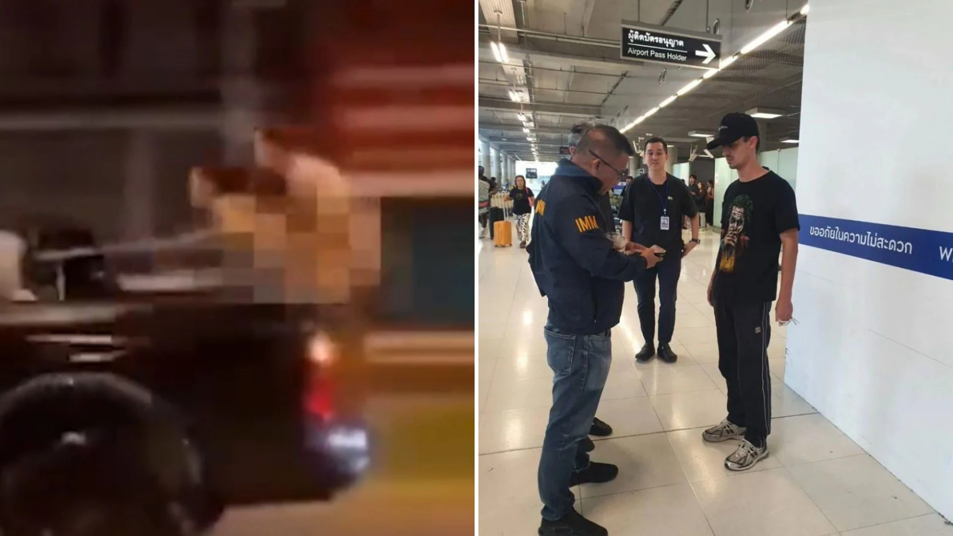 Blogger who romped standing in the back of speeding truck is banned from country