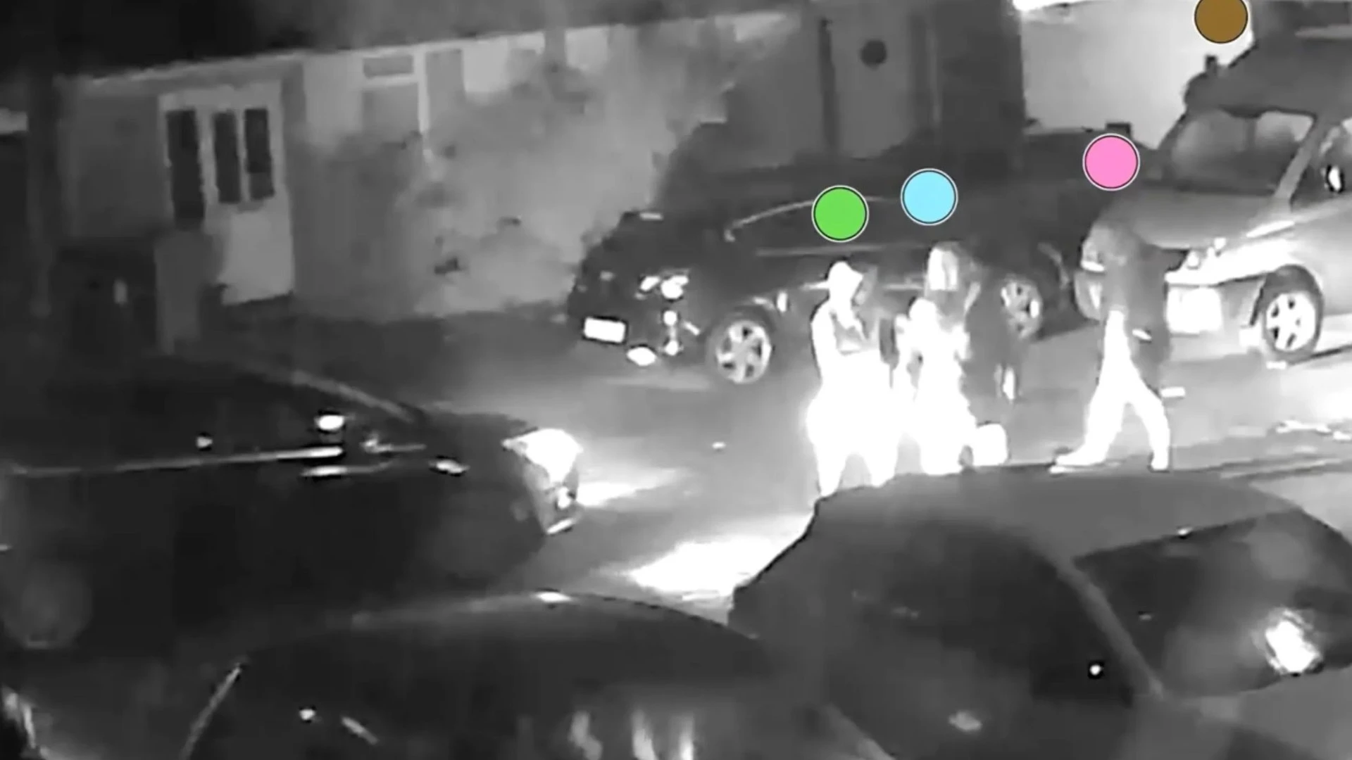 Moment woman 'mows down lover's ex-wife with car in love triangle murder bid'