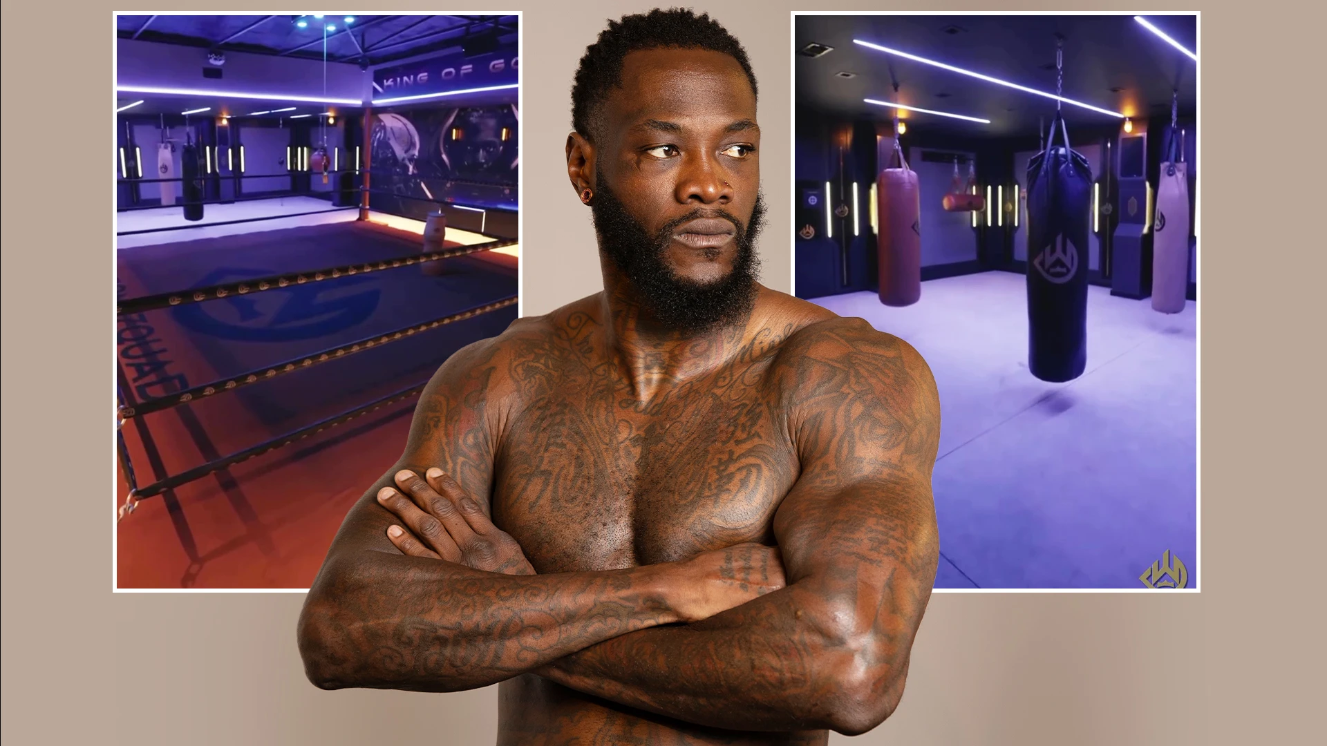 Wilder shows off state of the art home boxing gym ahead of return fight