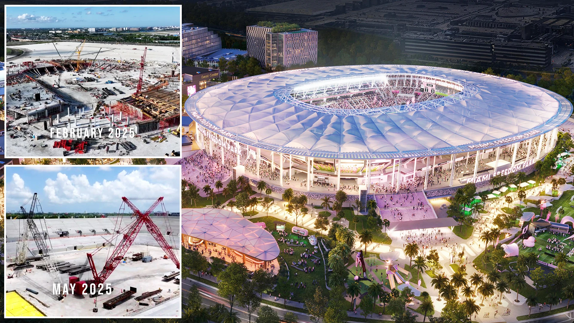 Inter Miami's stunning new stadium taking shape at incredible rate