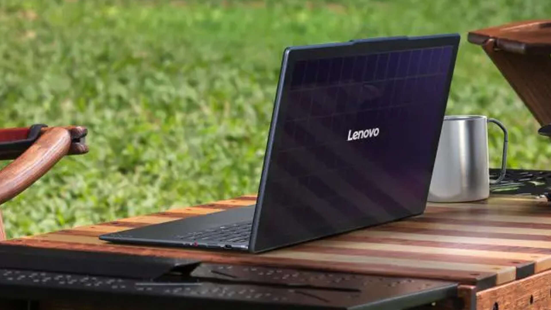 Ultra-thin Lenovo 'solar laptop' charges up from the SUN in just 20 minutes