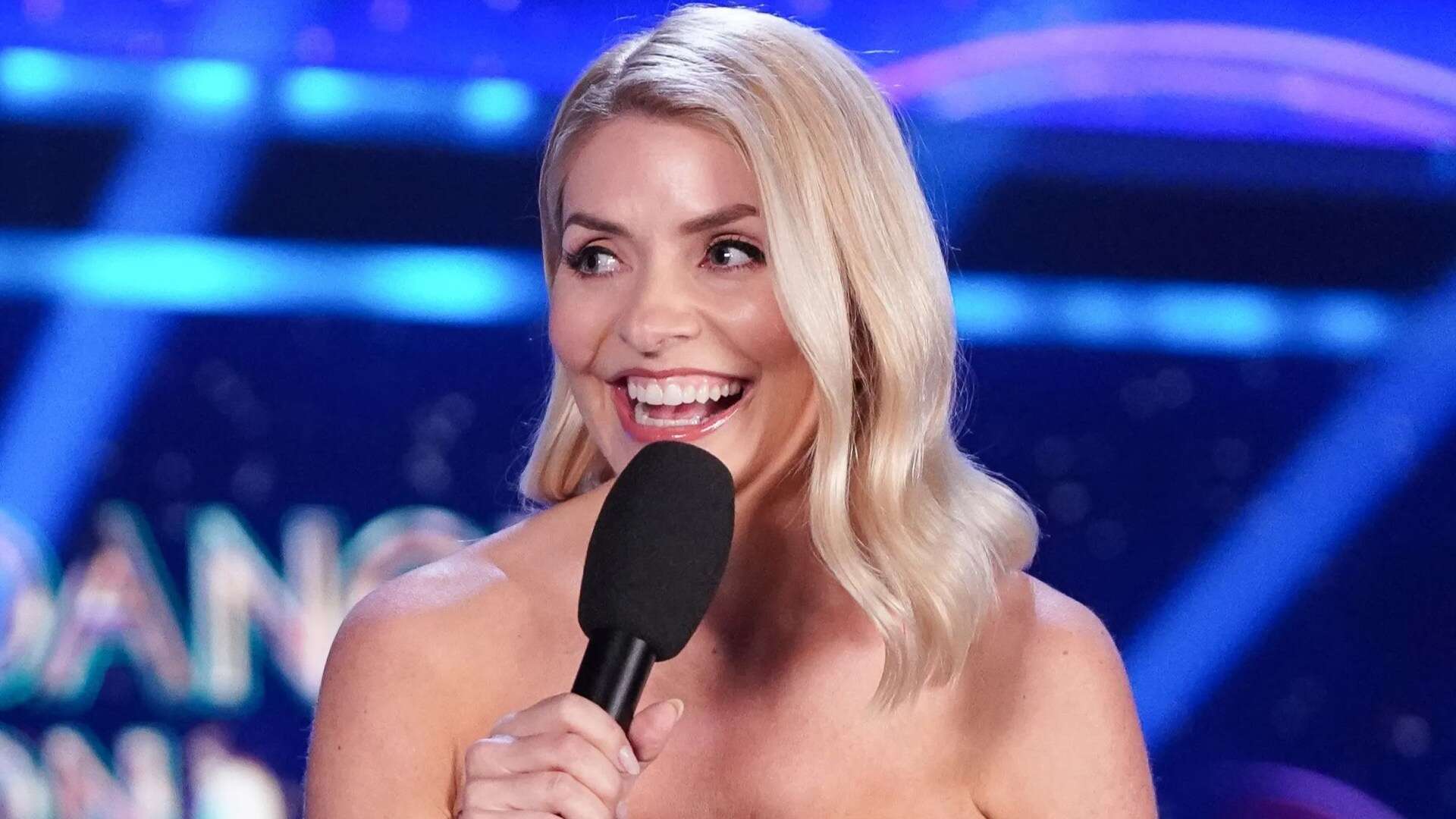 Holly Willoughby stuns in futuristic sexy dress with metal detail on DOI