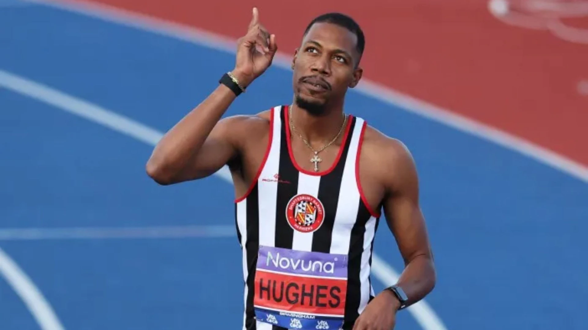 Heartbroken Team GB ace holds back tears as he dedicates 100m win to auntie