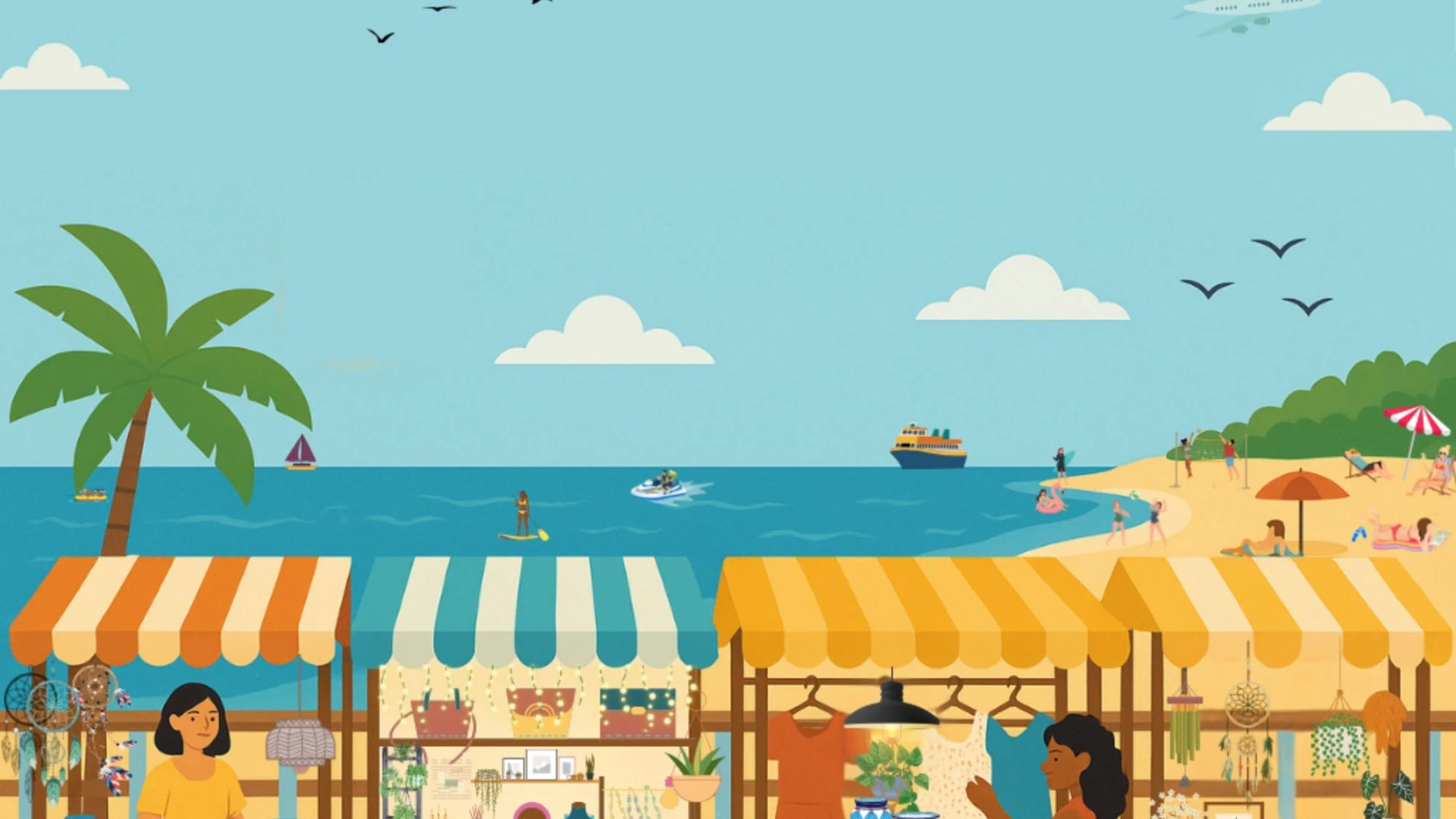 Everyone sees the beach, but only those with eagle eyes can see the ring