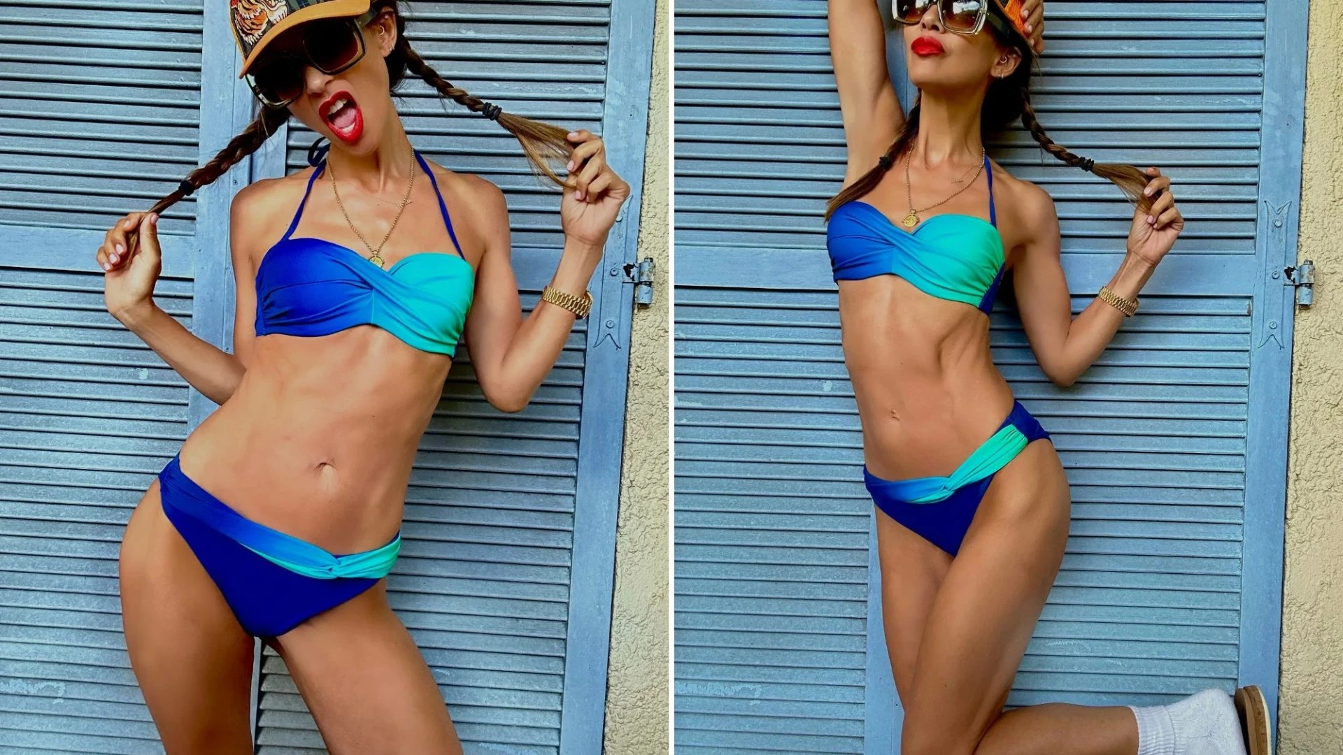 Myleene Klass wows in a bikini in France after attending star-studded wedding