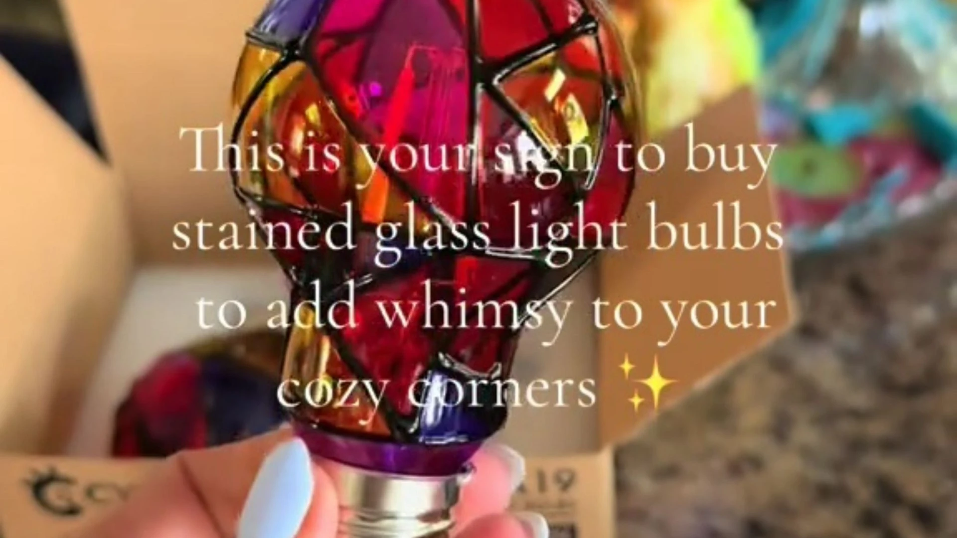 I transformed cozy corners of my home with £8 stained glass light bulb