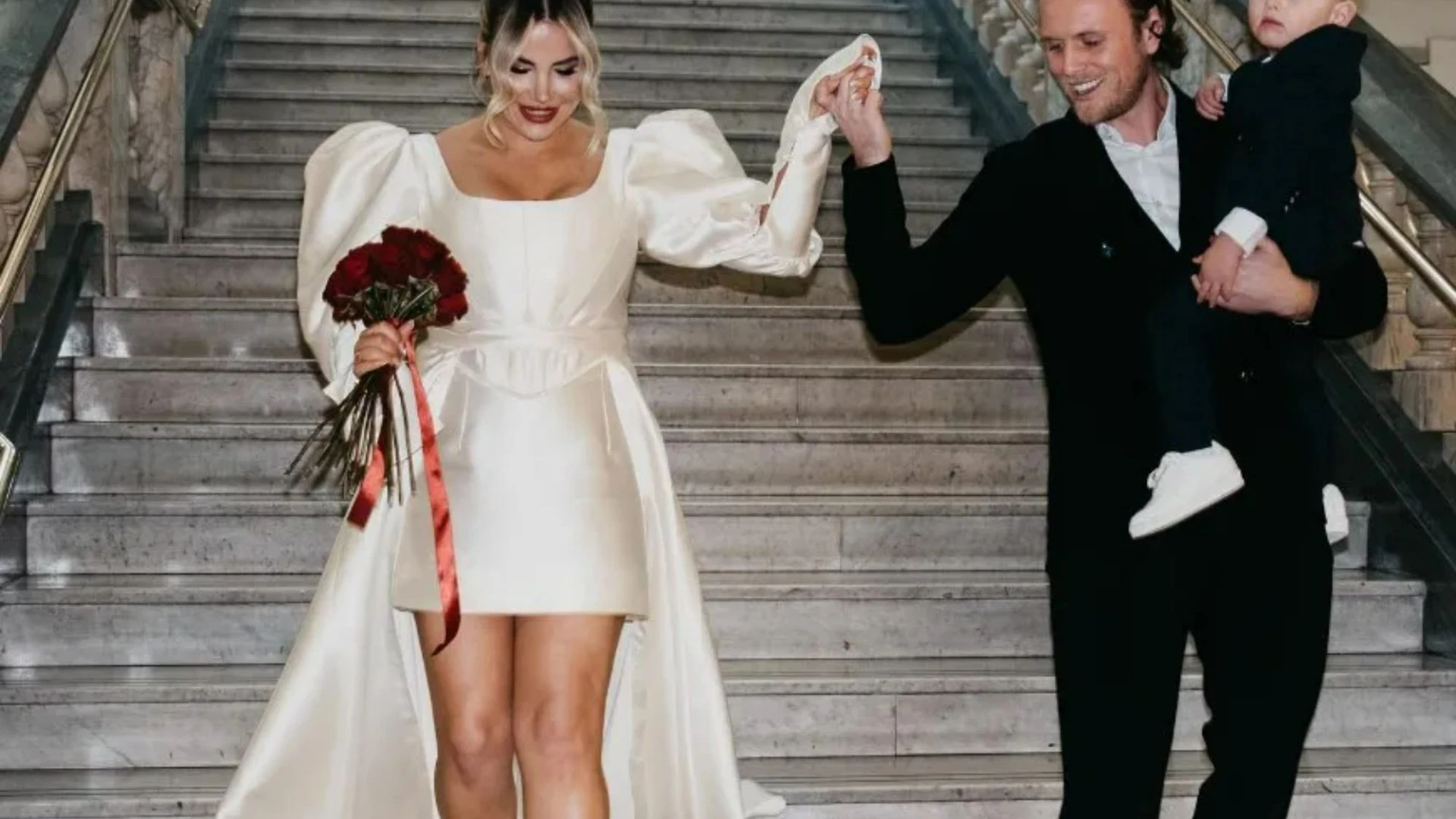 Georgia Kousoulou & Tommy Mallett marry for a 2nd time in stunning outdoor wedding