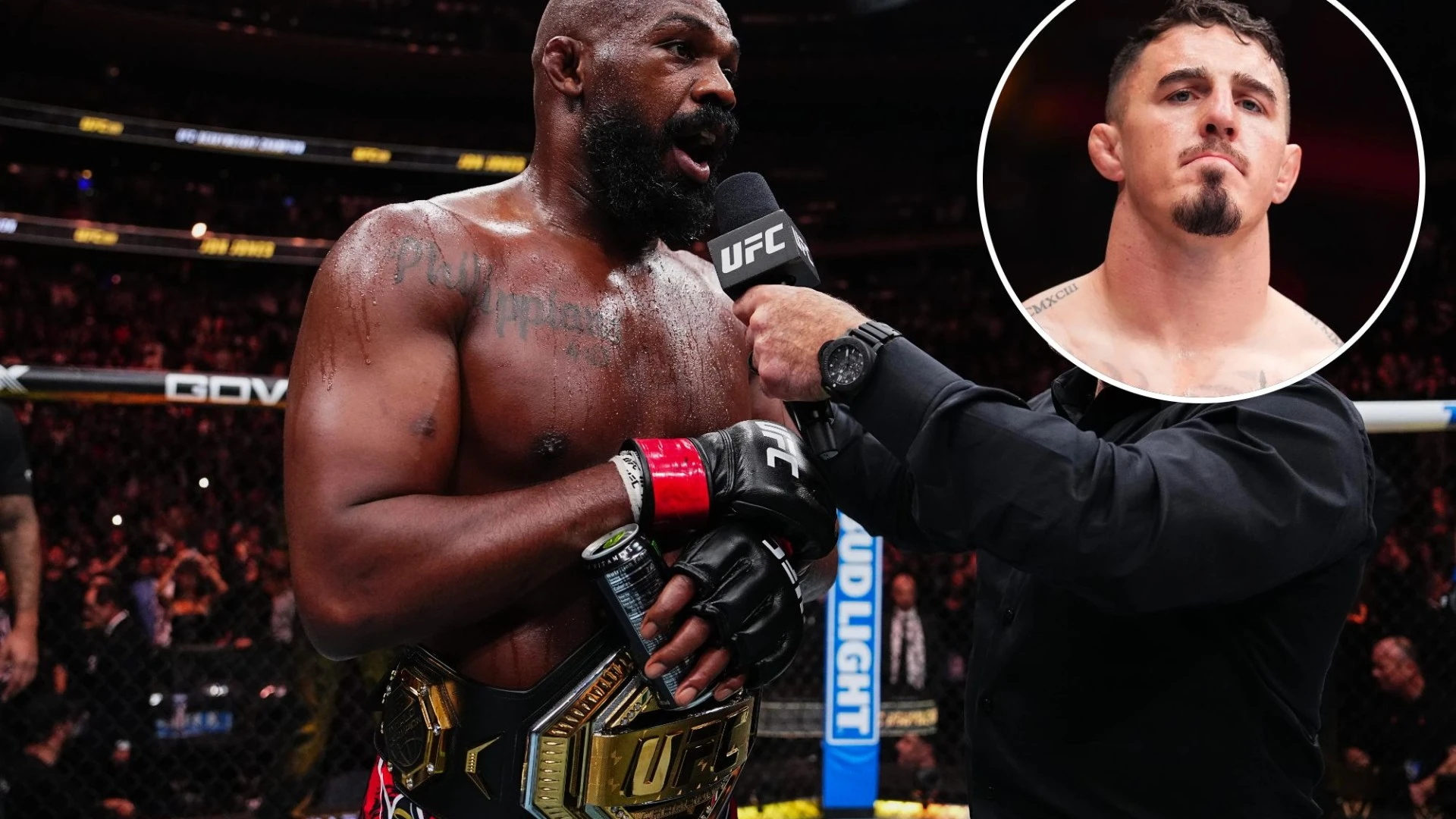 Jones reveals Aspinall AGREEMENT after UFC fans' barraging of White