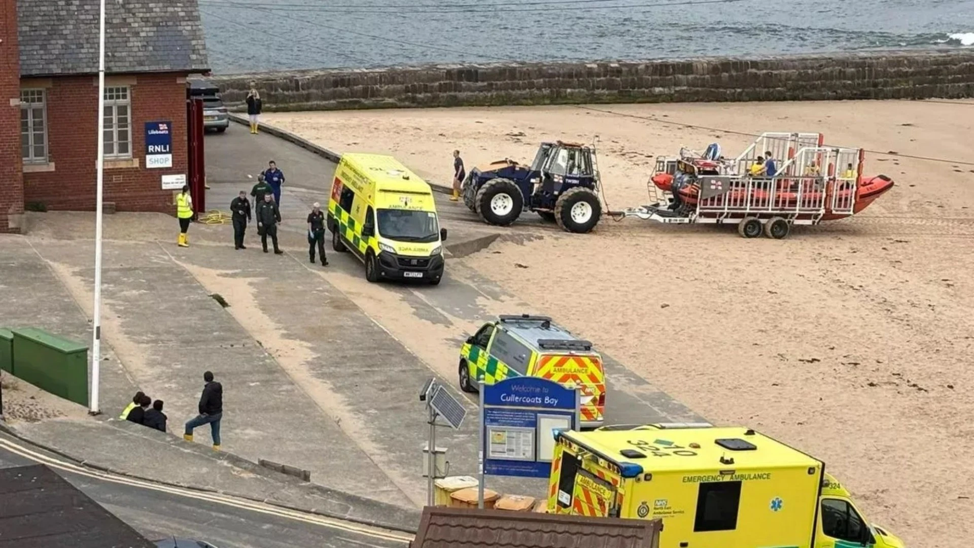 Person dies after two 'get into difficulty' in water at UK beach