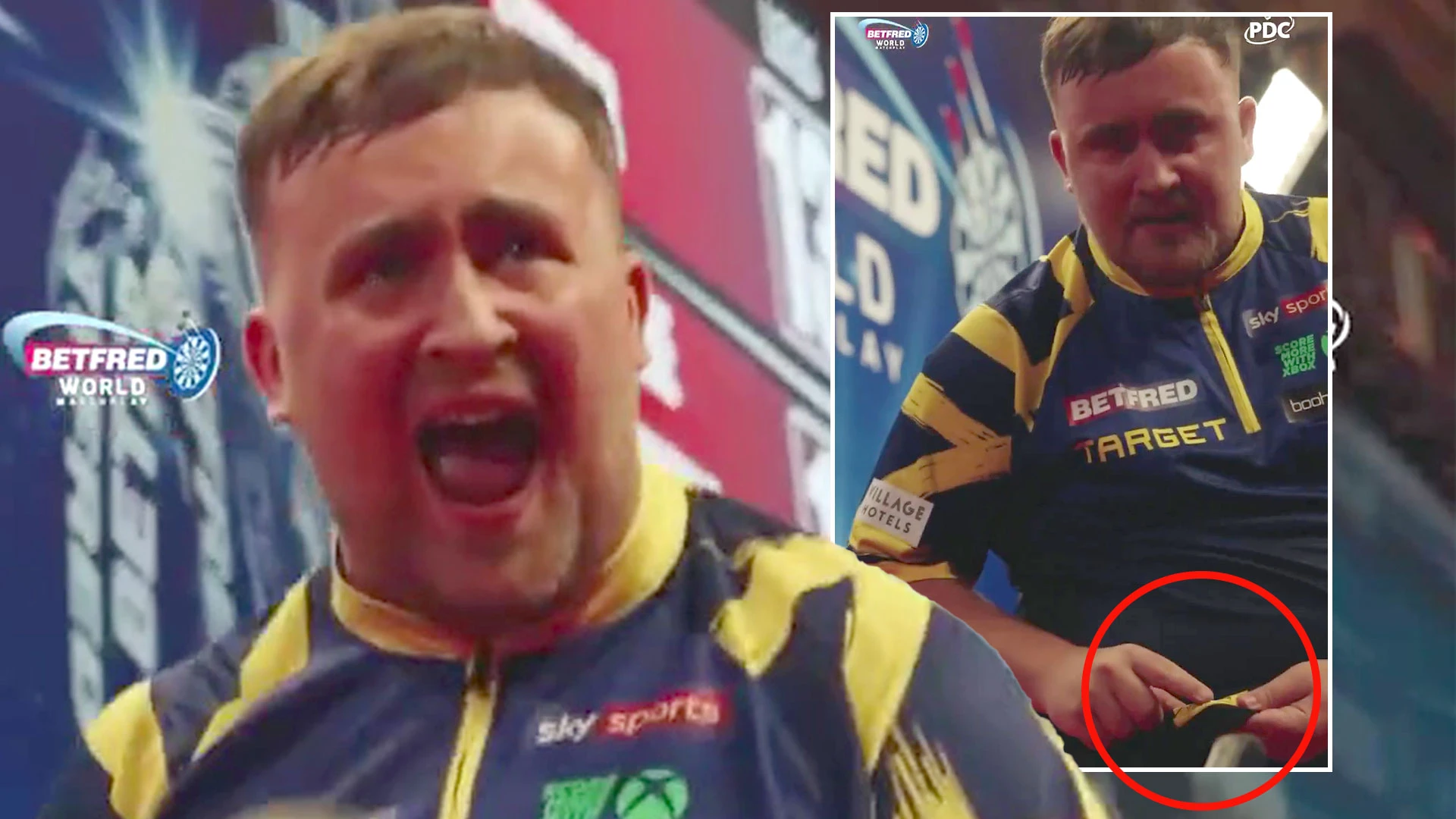 Luke Littler explains gesture during emotional celebration after comeback win