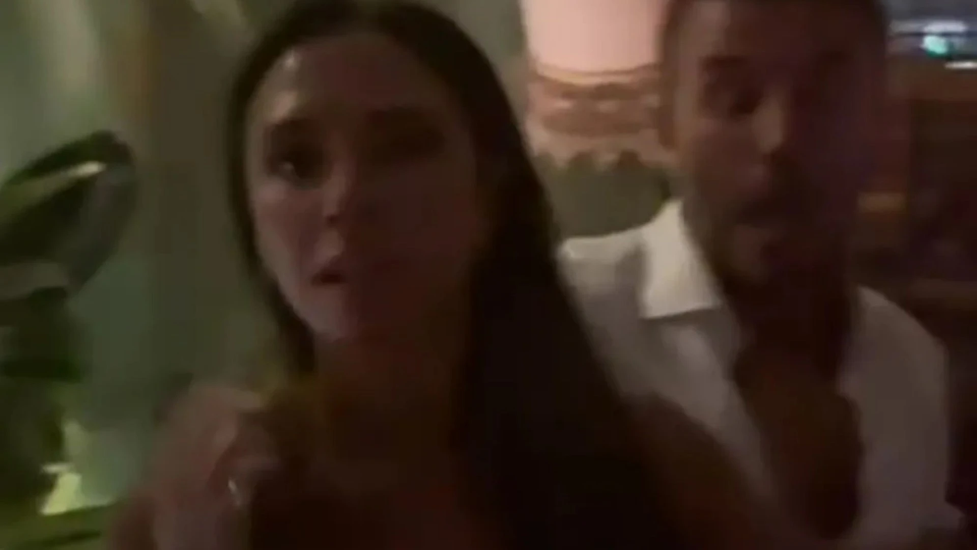 Victoria Beckham can't keep hands off hubby David in restaurant dance on his 50th