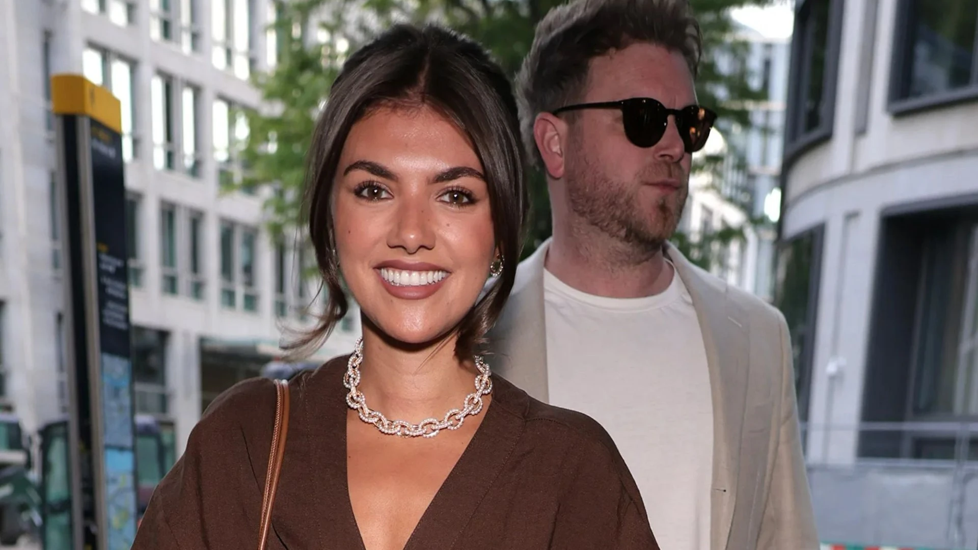 Samie Elishi spotted with mystery man as Sam Thompson romance is left up in air