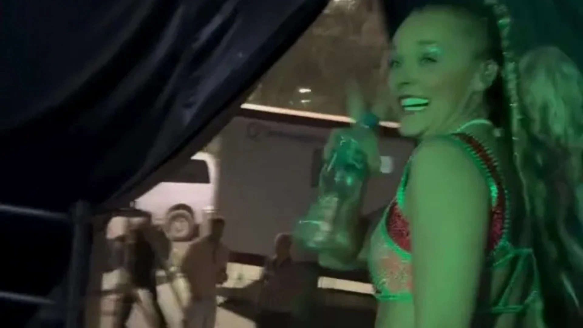 Chris Hughes spotted waiting for JoJo Siwa at her gig after jetting to Mexico