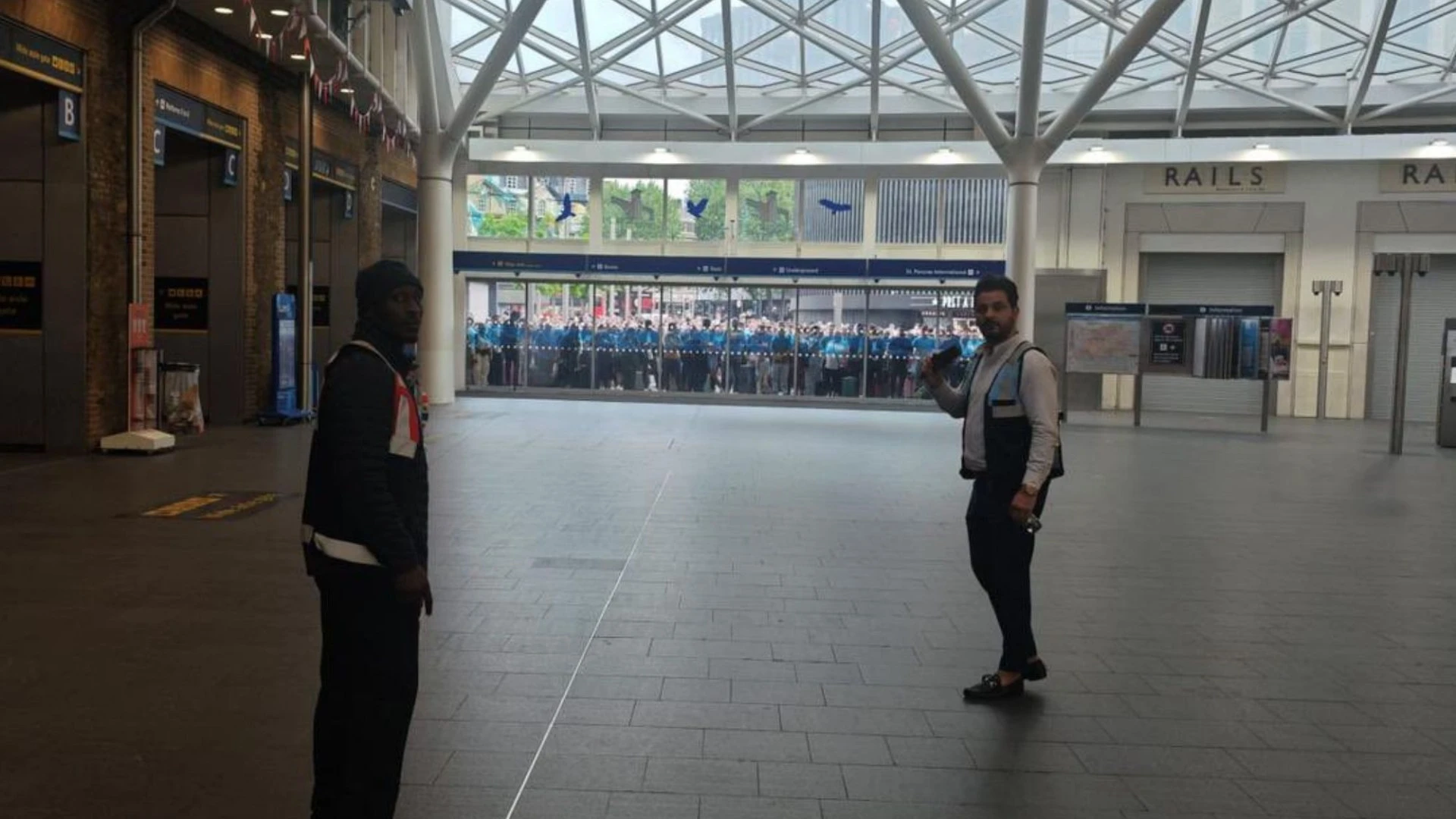 Major UK train station evacuated during rush hour as commuters left outside