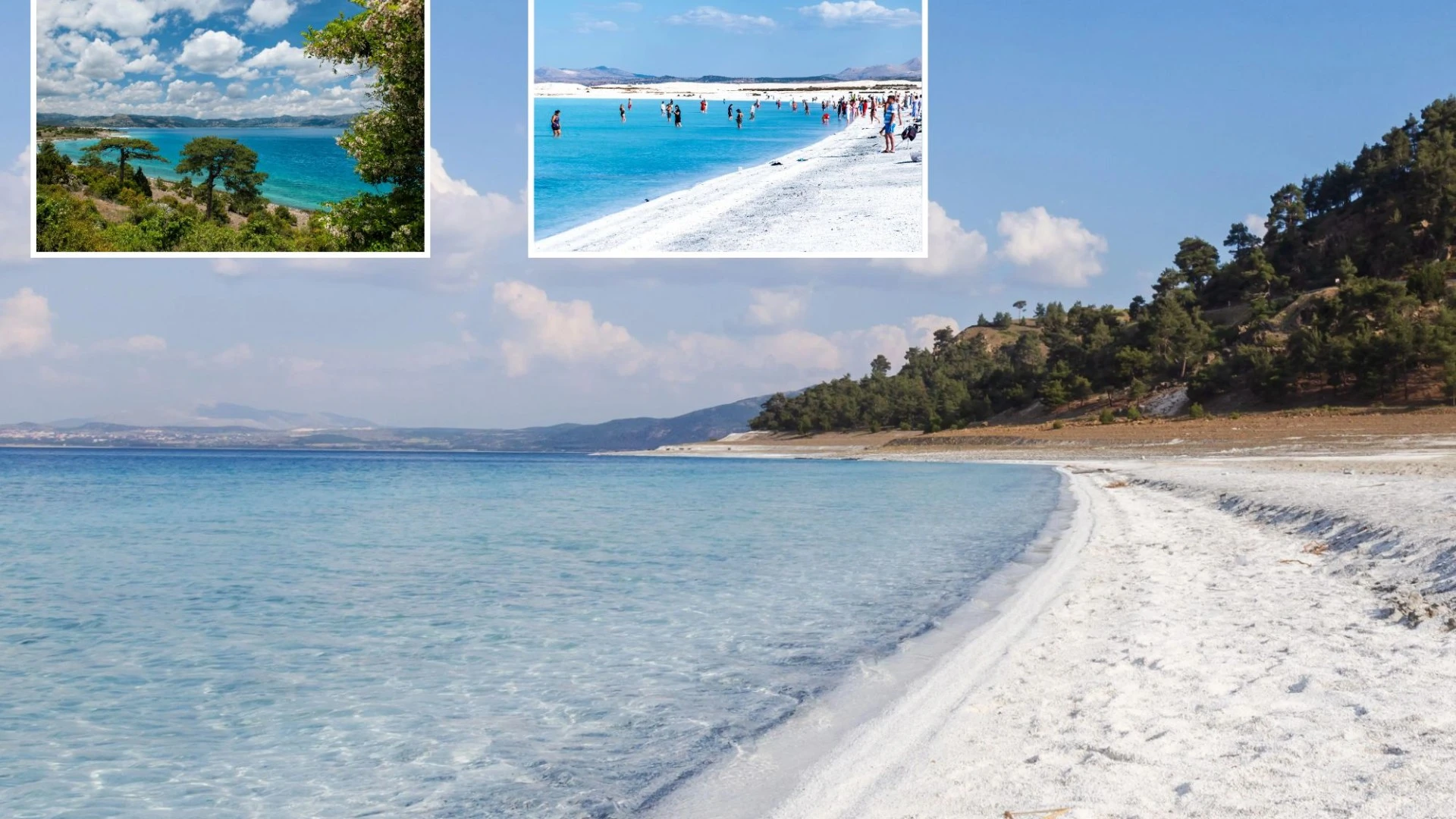 Beautiful lake that's been called the 'Turkish Maldives' with bright blue waters