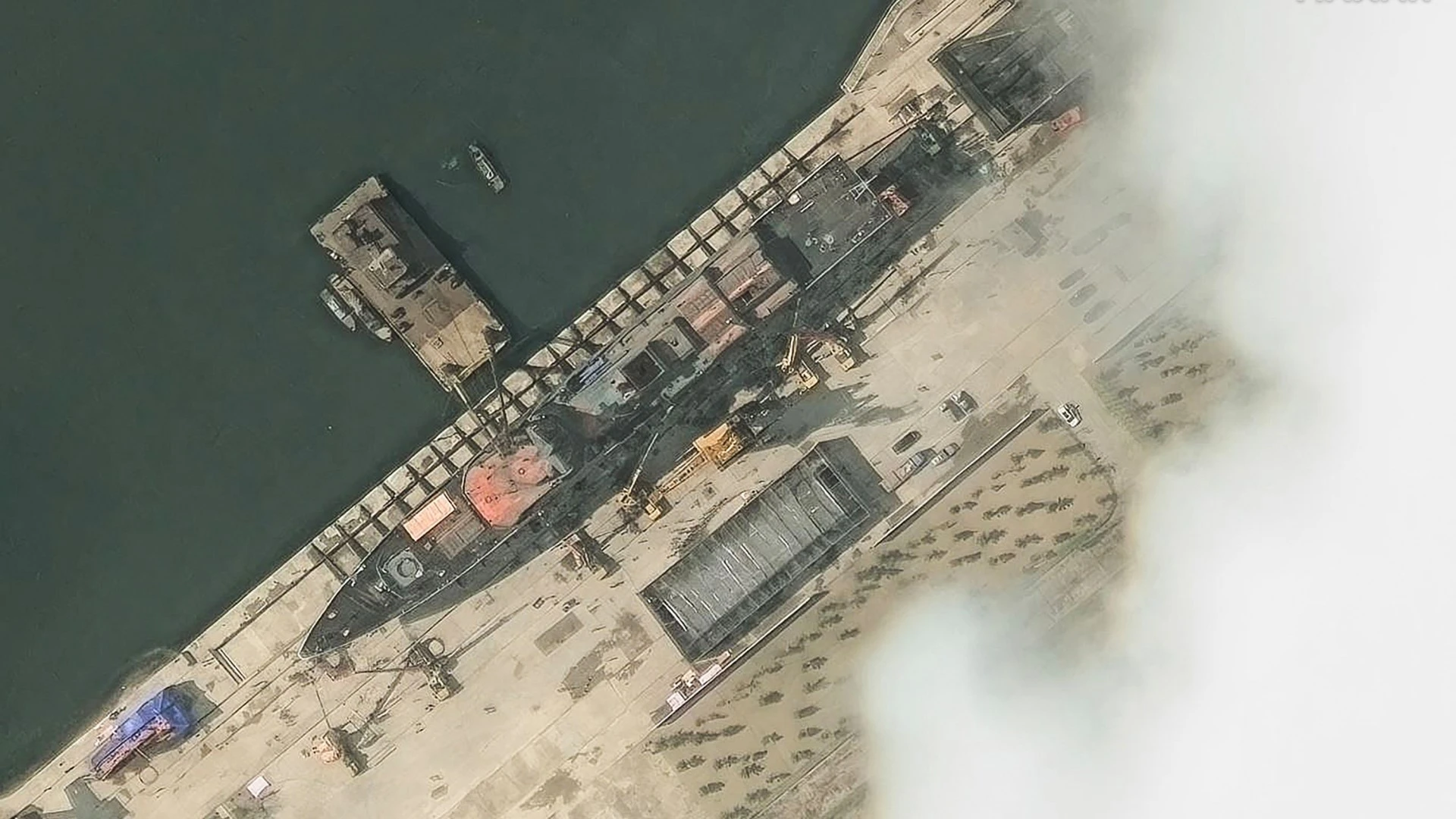Kim fuming as new 5,000-ton warship is ‘CRUSHED’ in catastrophic launch
