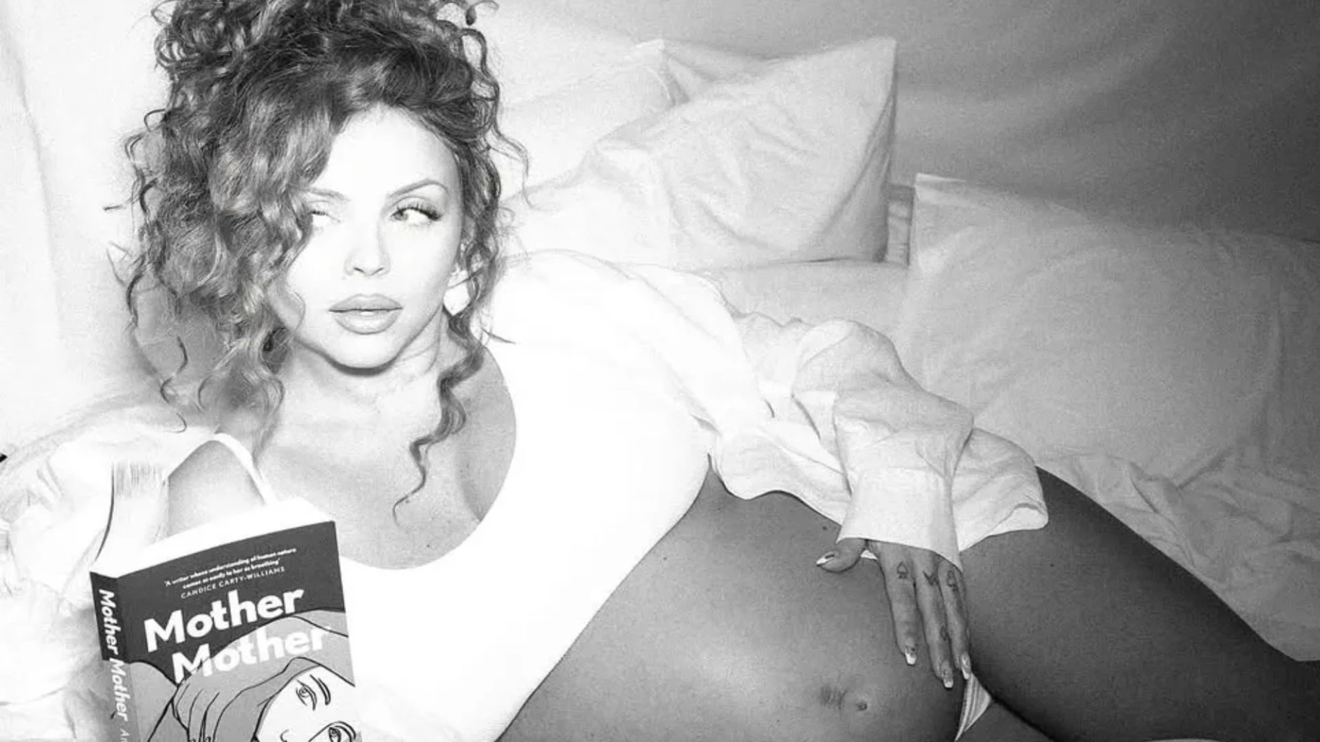 Jesy Nelson shows off huge baby bump as she prepares to give birth to twins