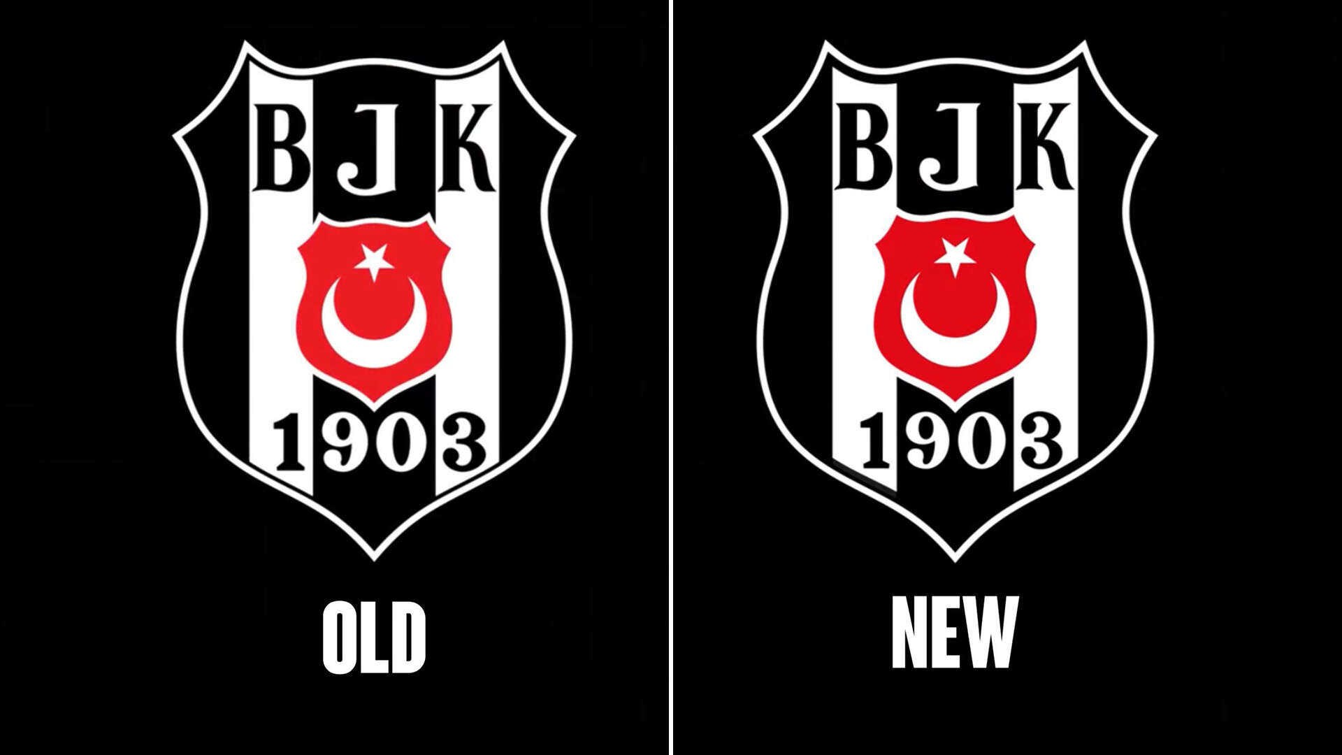 You have eyes of a hawk if you can spot differences on Besiktas' new badge