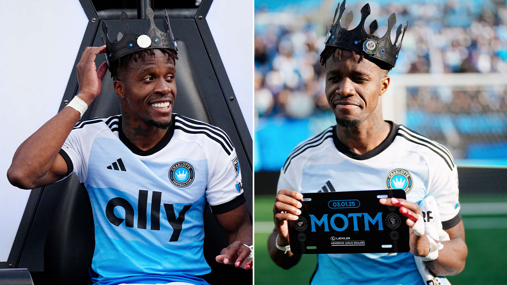 Zaha gets bizarre MOTM treatment at Charlotte FC