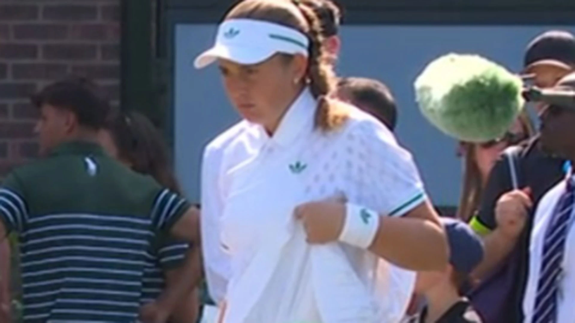 Wimbledon star forced to lift up skirt as she is questioned over dress code