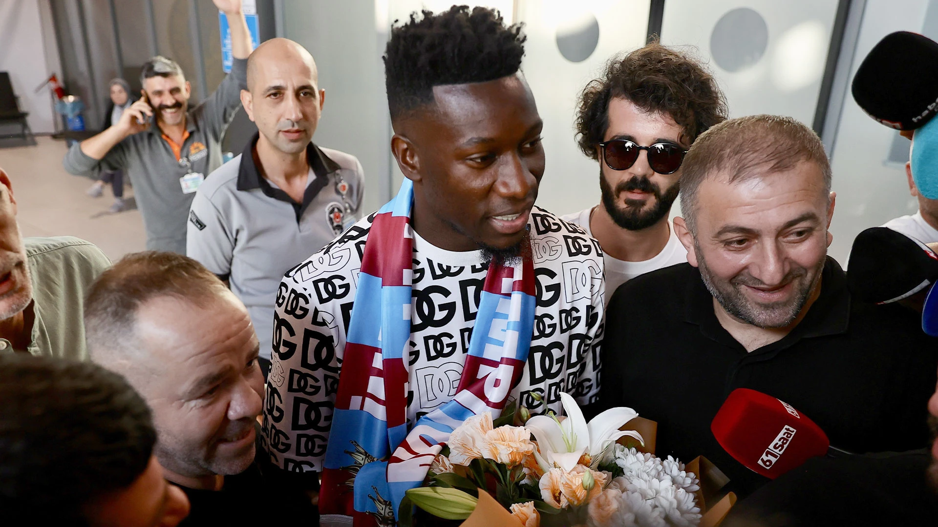 Onana is mobbed and dances with Trabzonspor fans as he ends Man Utd nightmare